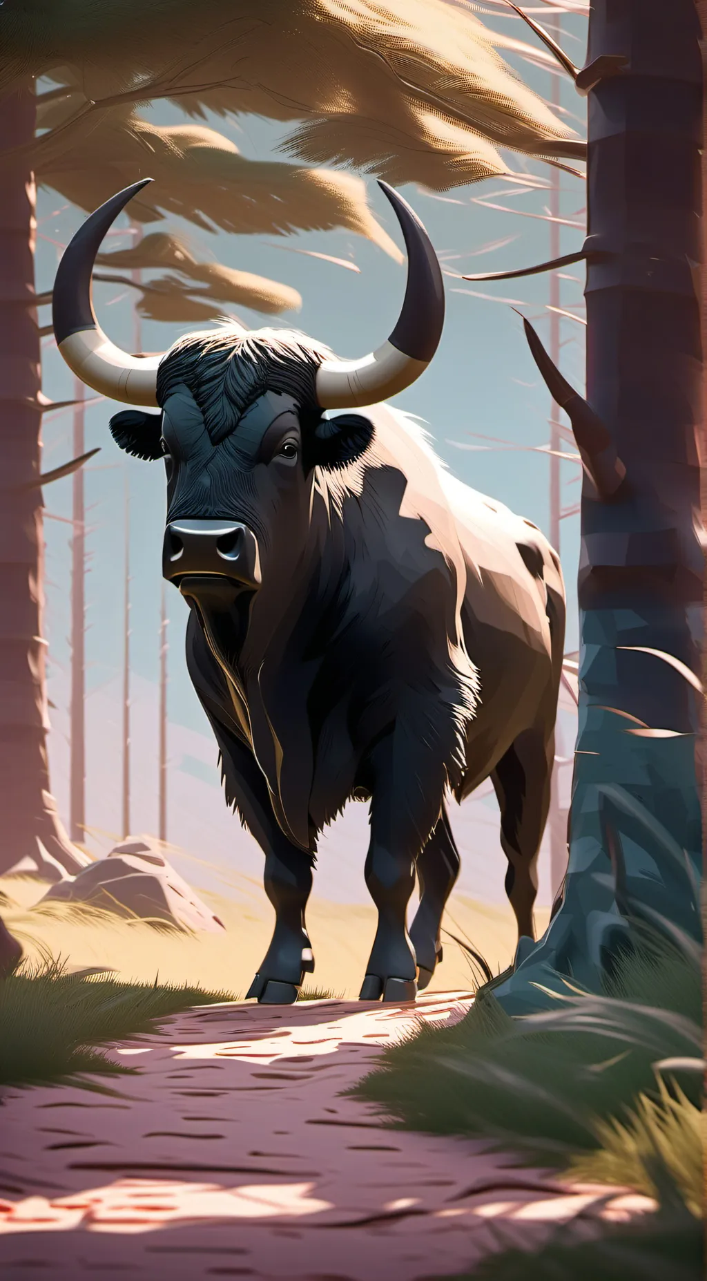 ai character: boufflant background