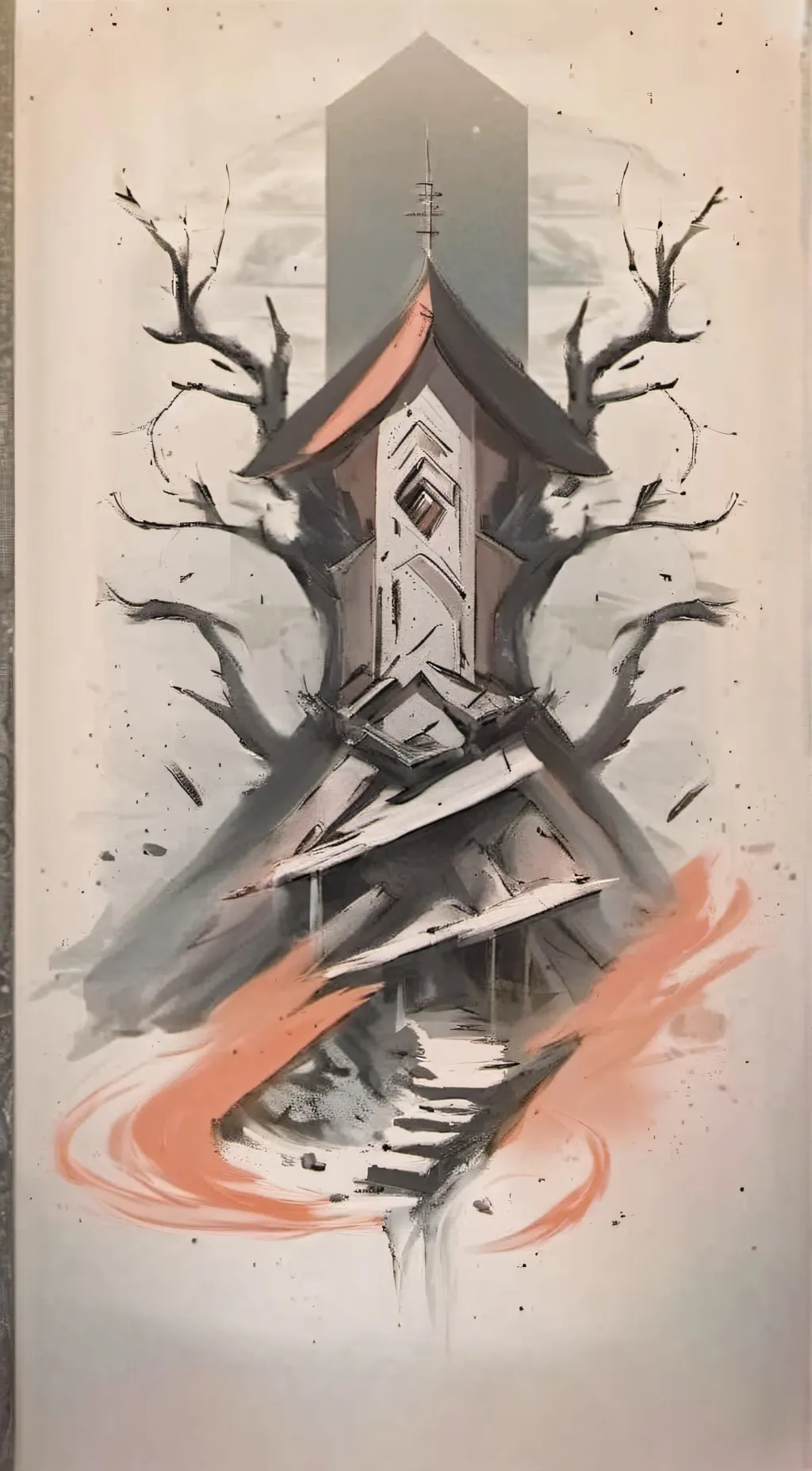 ai character: announcement background