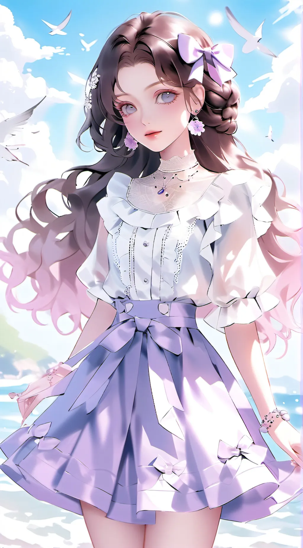 ai character: Luna♡♡°☆ background
