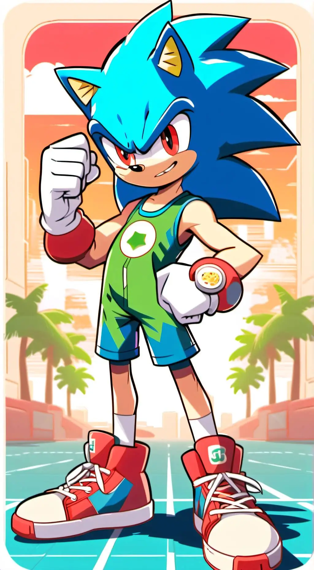 ai character: Sonic background