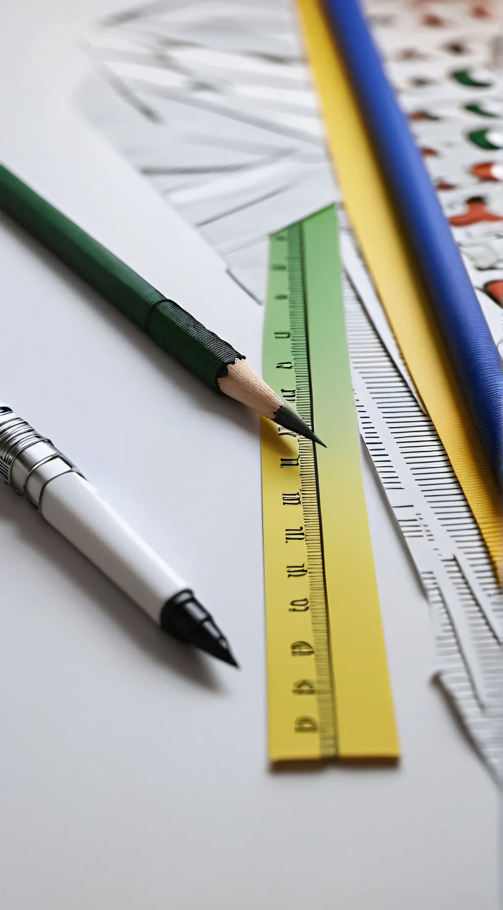 ai character: paper school background