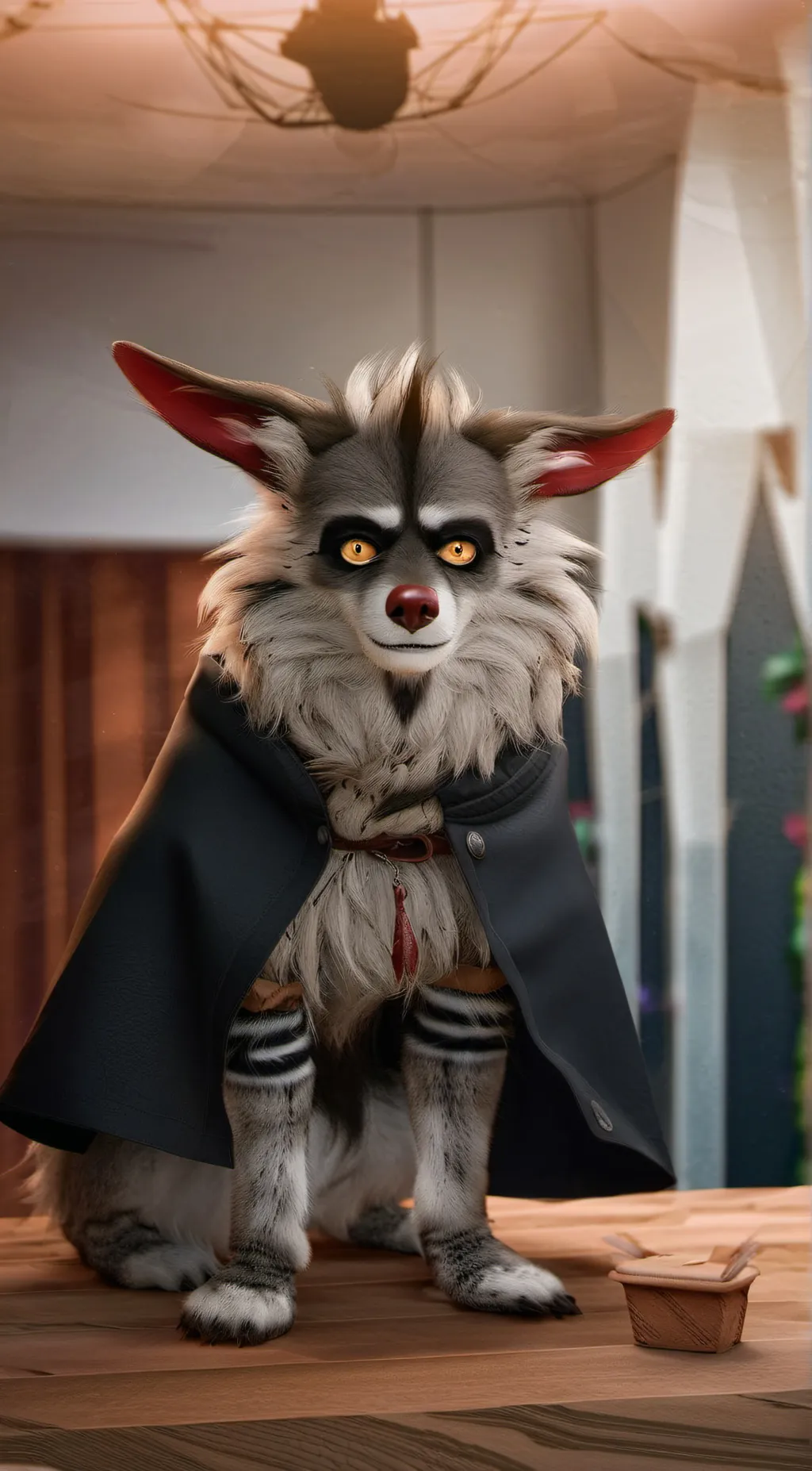 ai character: Furry transform background