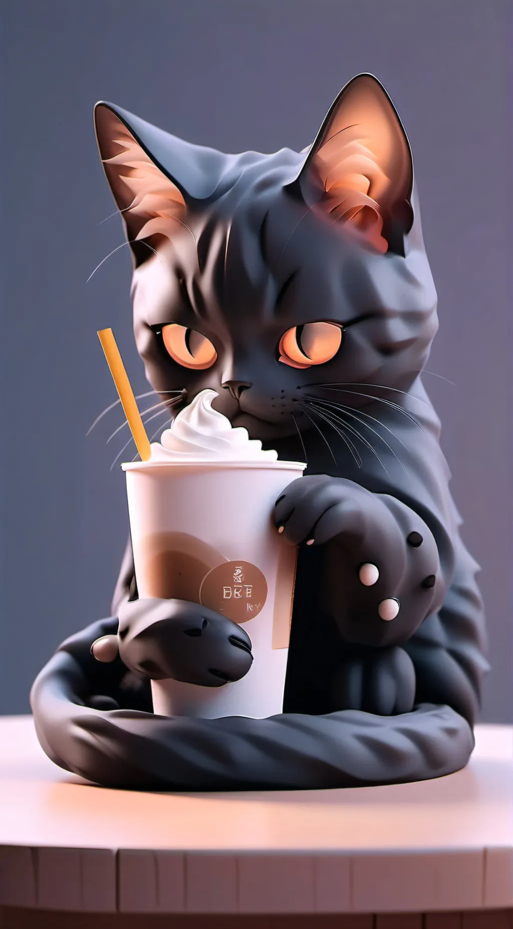 ai character: Spider cat background