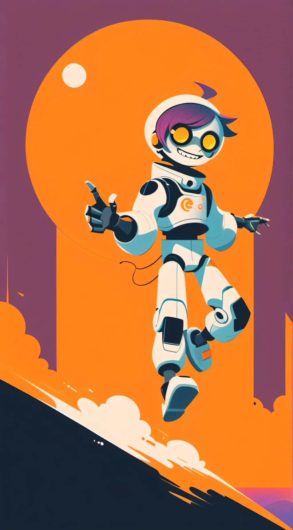 ai character: murder drones  background