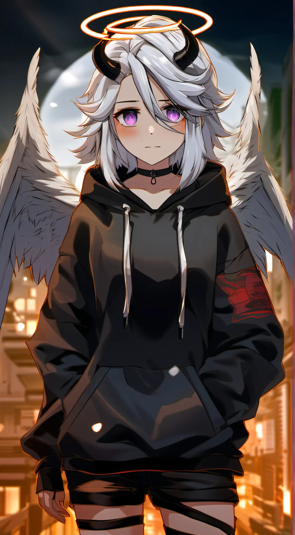 ai character: rose background