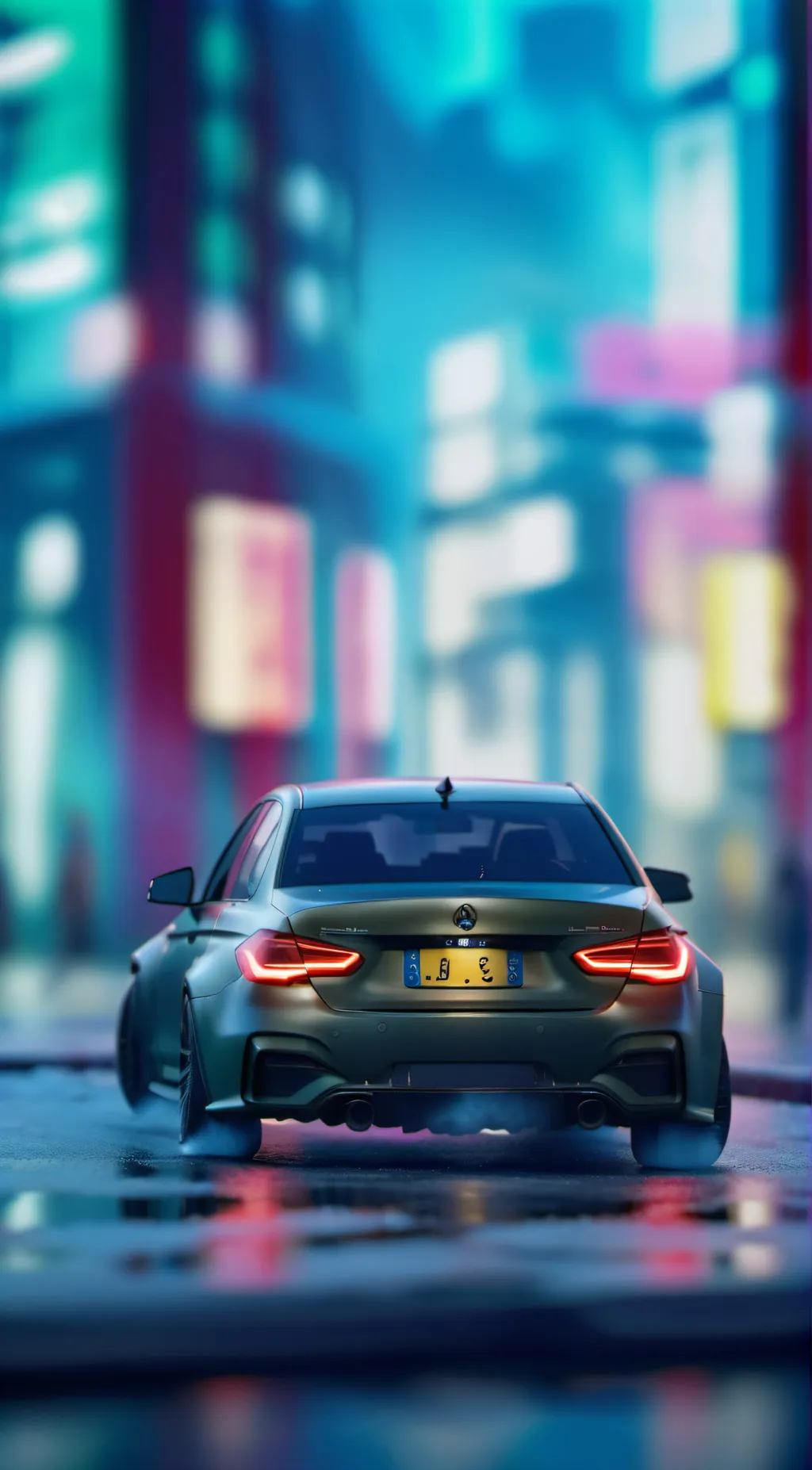 ai character: Apple Car background