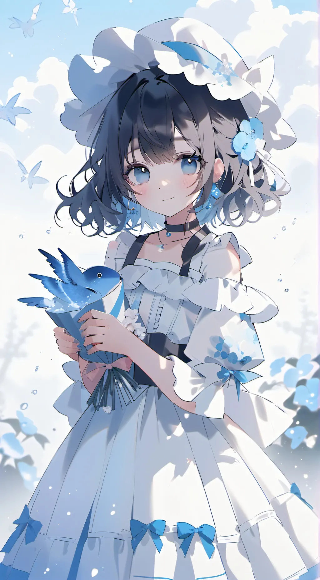 ai character: Dawn background