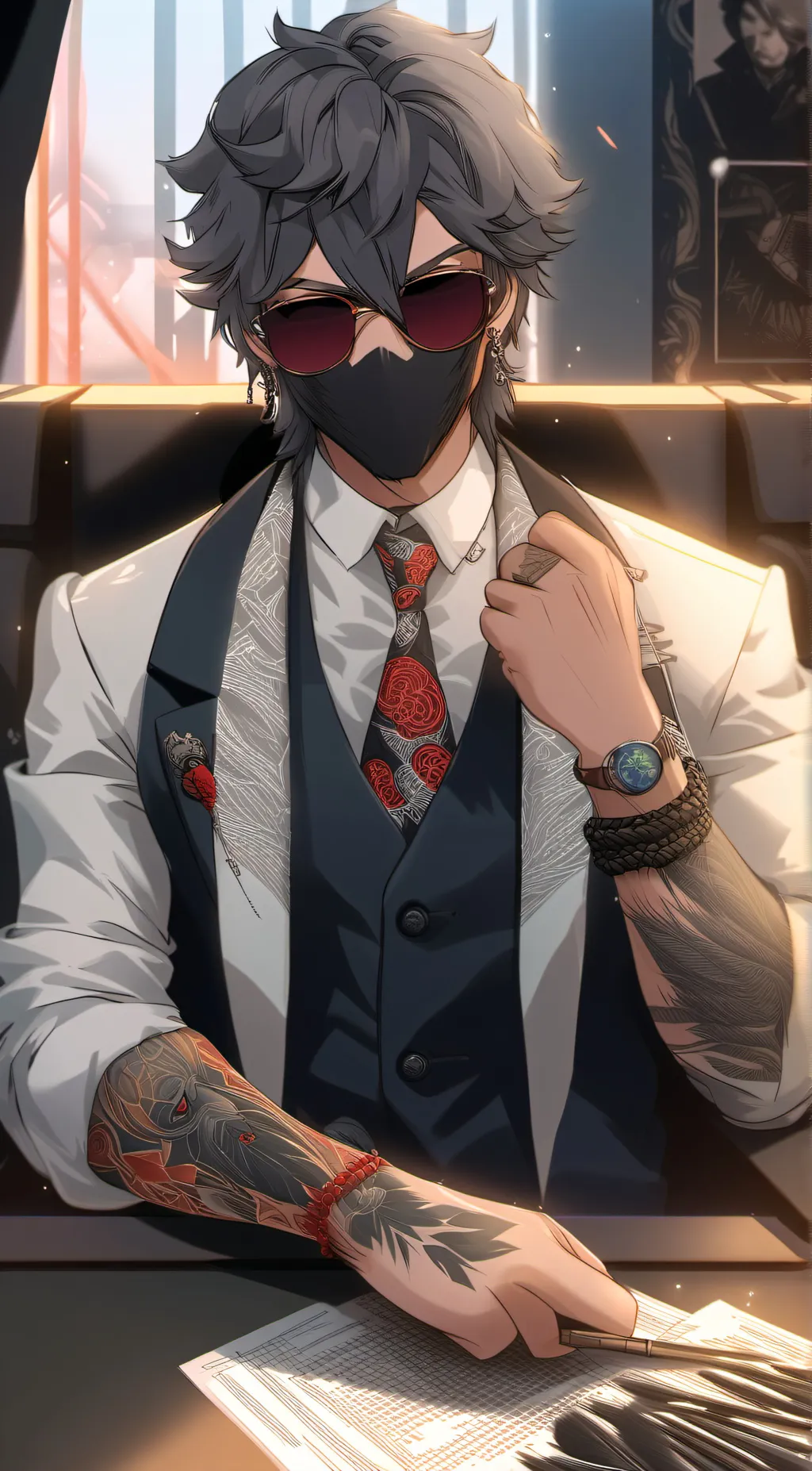 ai character: Taka background