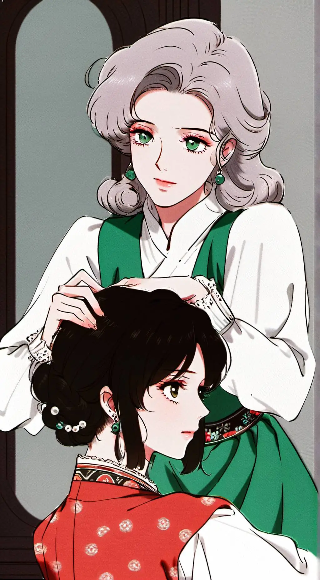 ai character: Sarah and Lily background