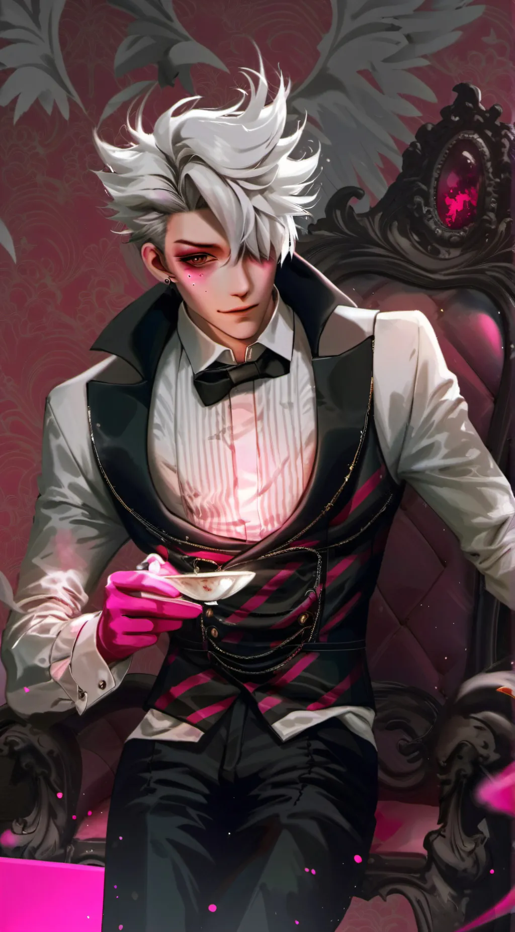 ai character: ~ Angel dust ~ 🎀 background