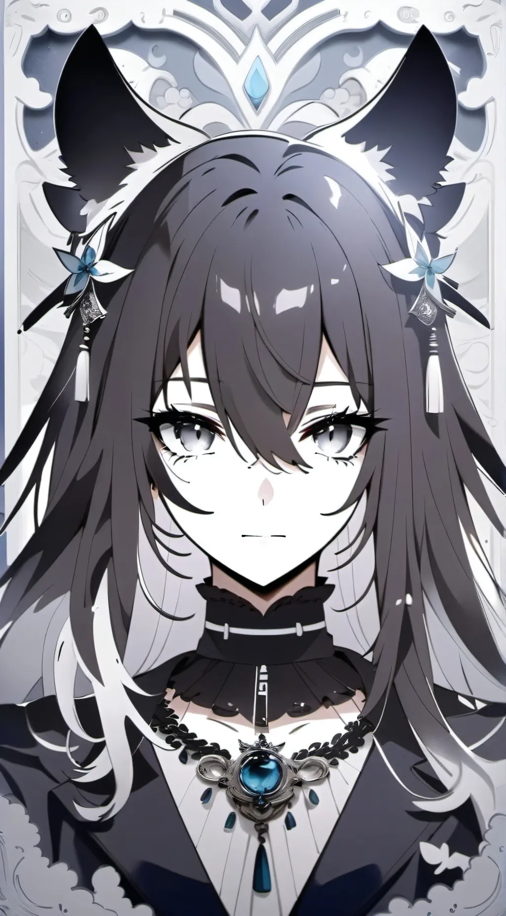 ai character: Miss circle  background