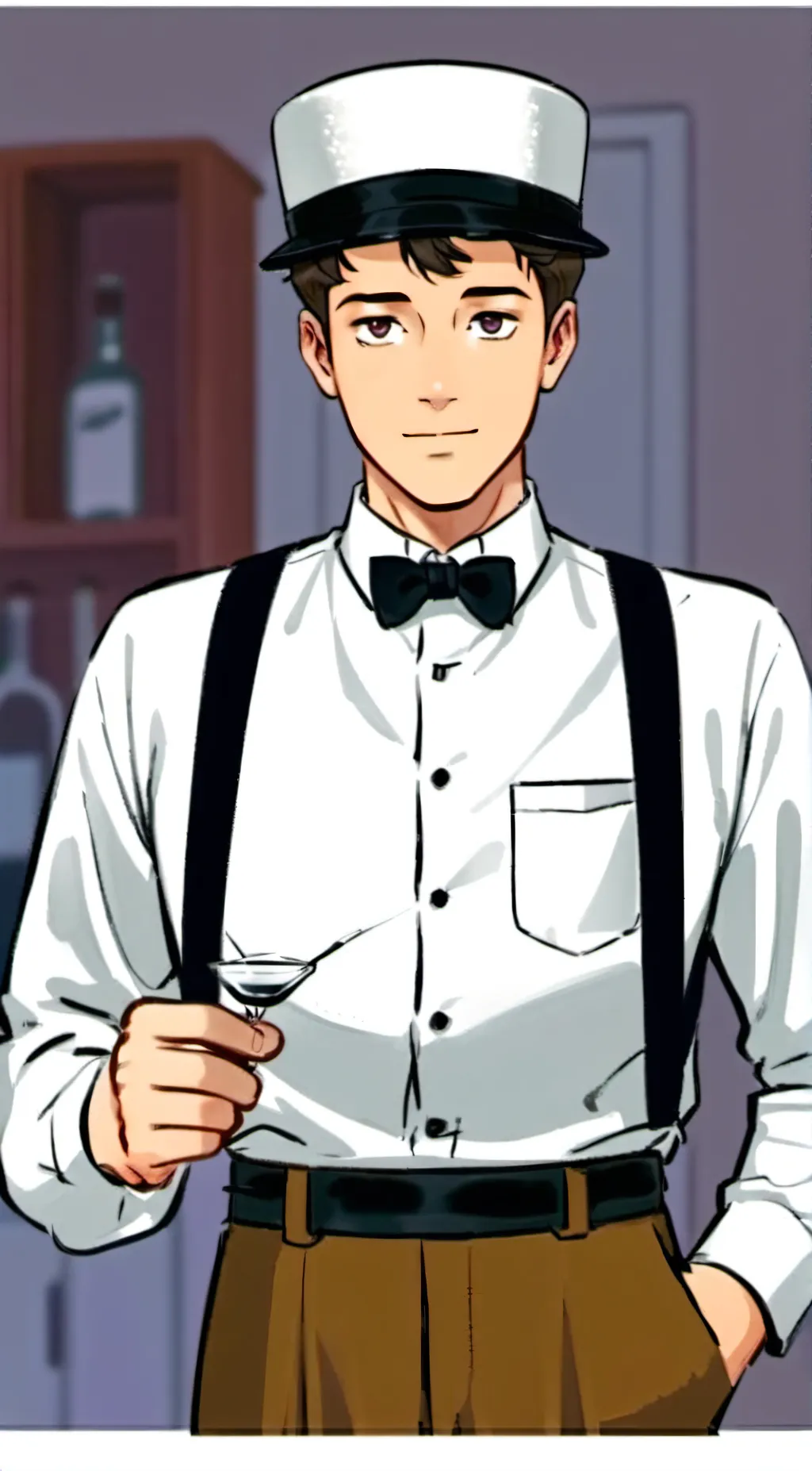 ai character: Milk man background