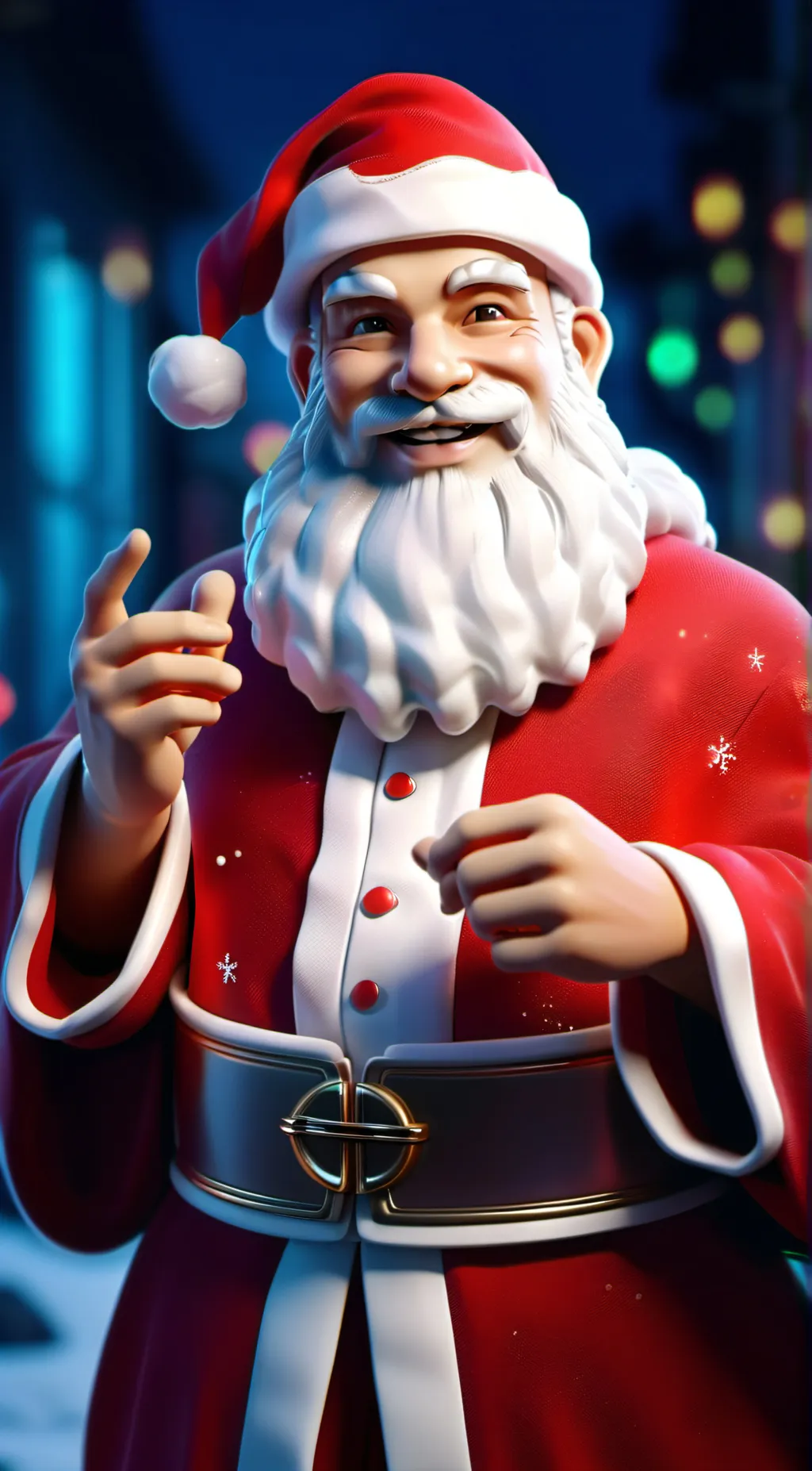 ai character: Santa background