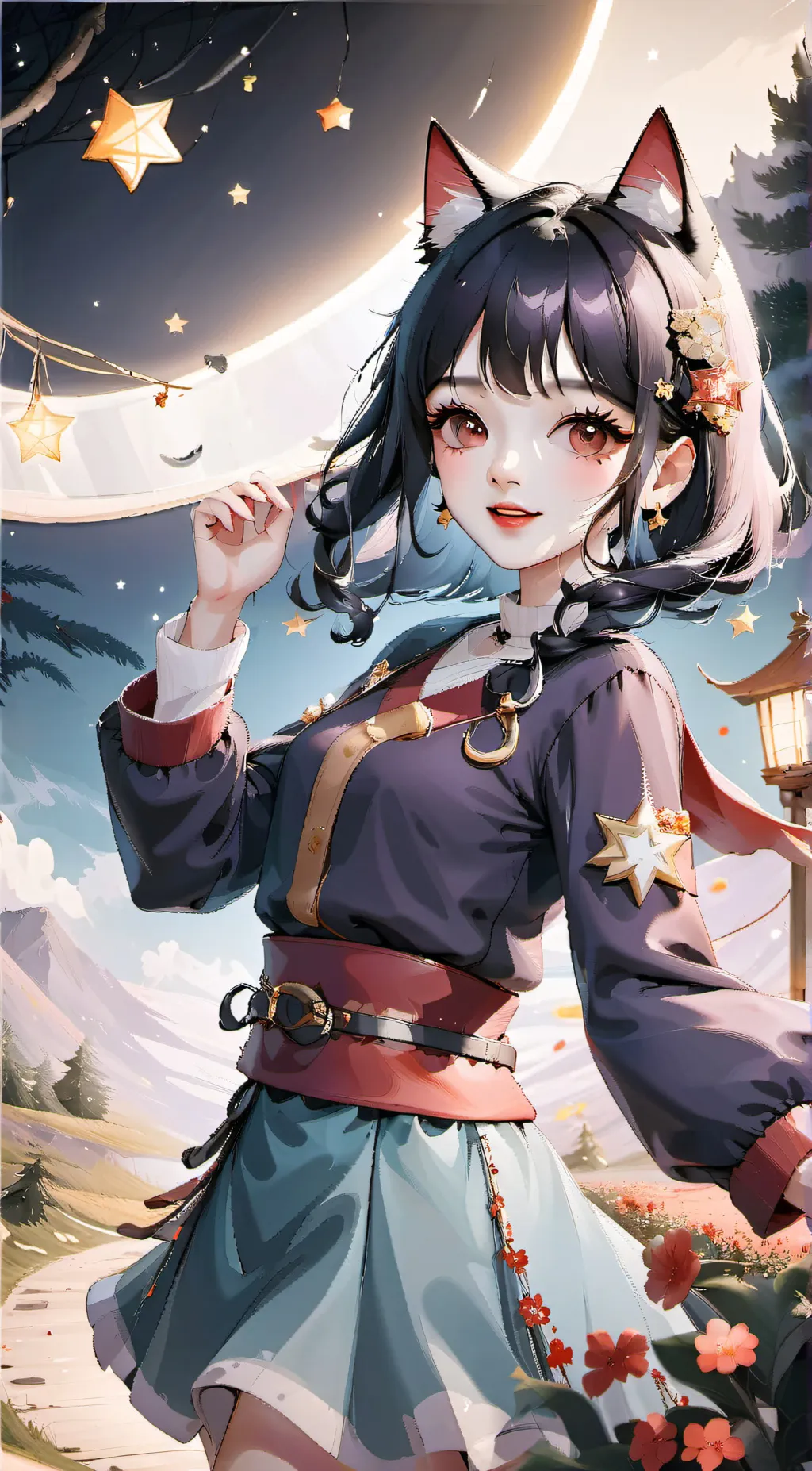 ai character: naomi chan💫 background