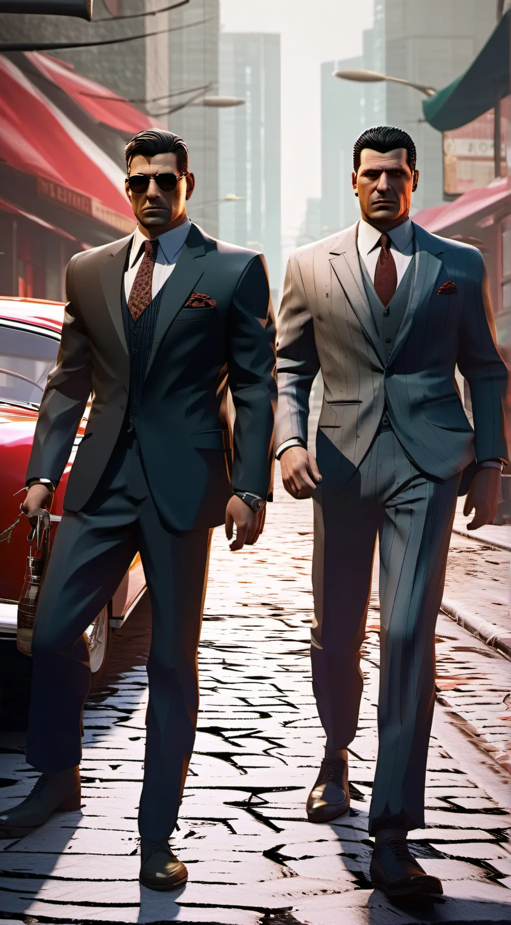 ai character: Ace and James  background