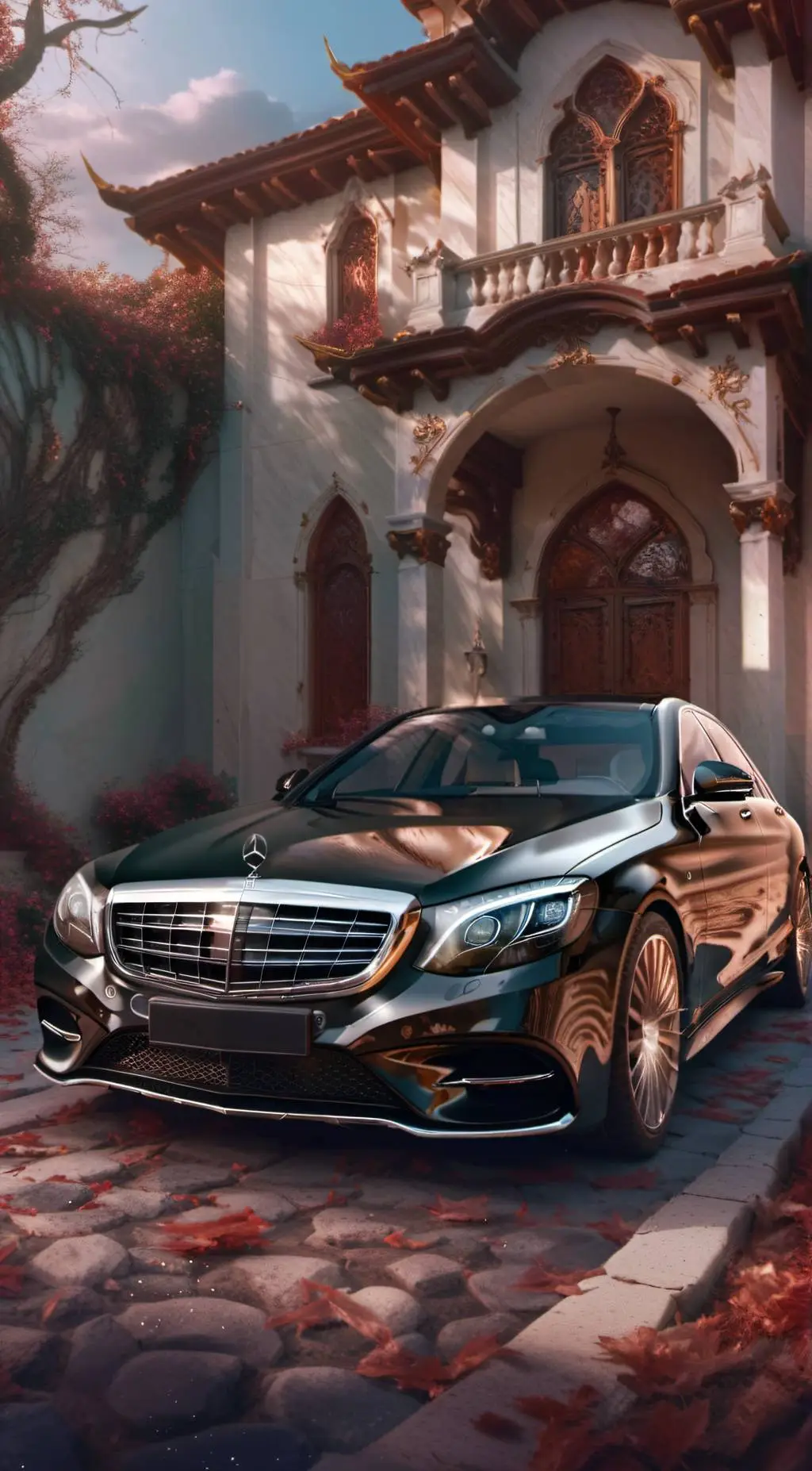 ai character: Mercedes Benz S540 background