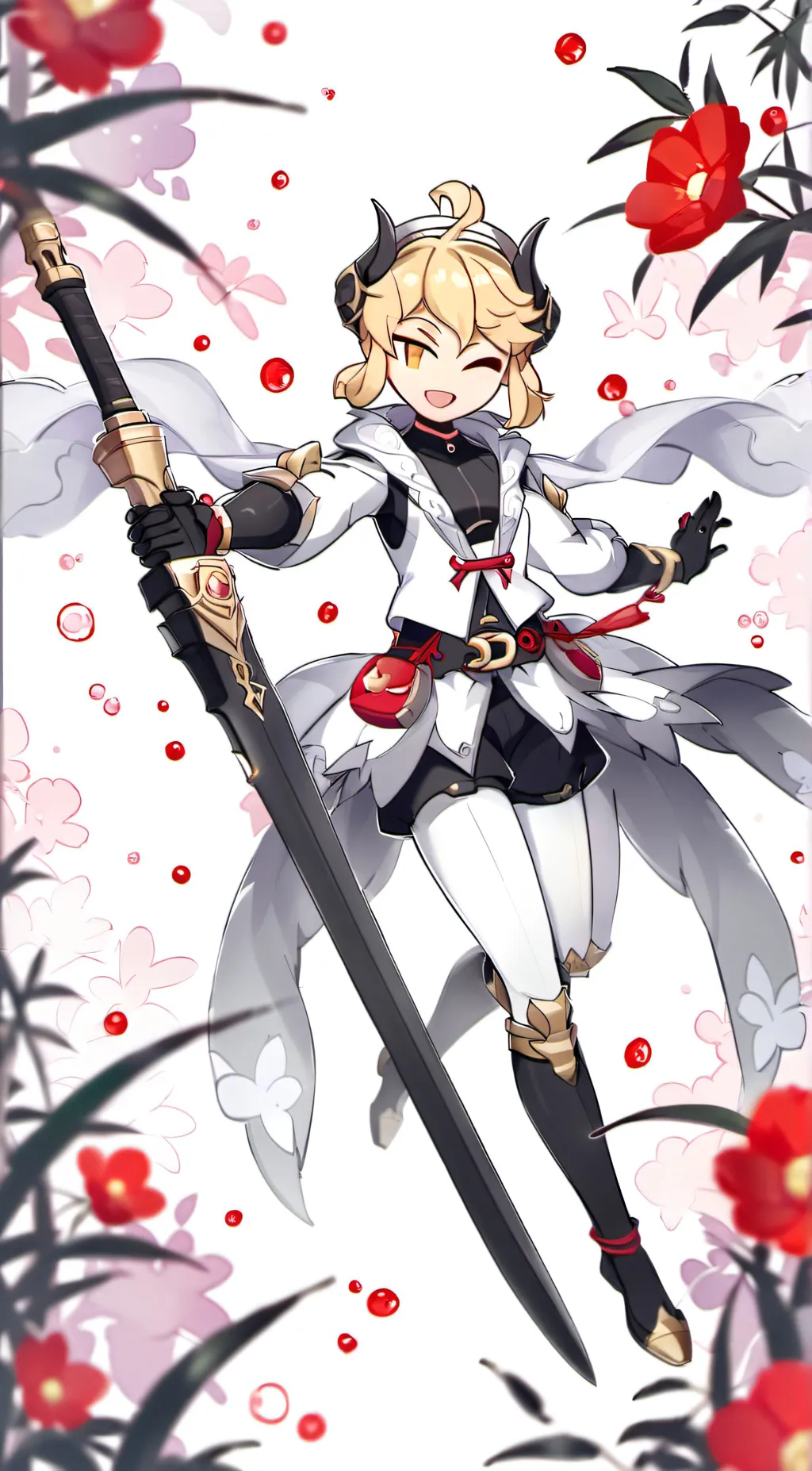 ai character: Mha(mean mina?..) background