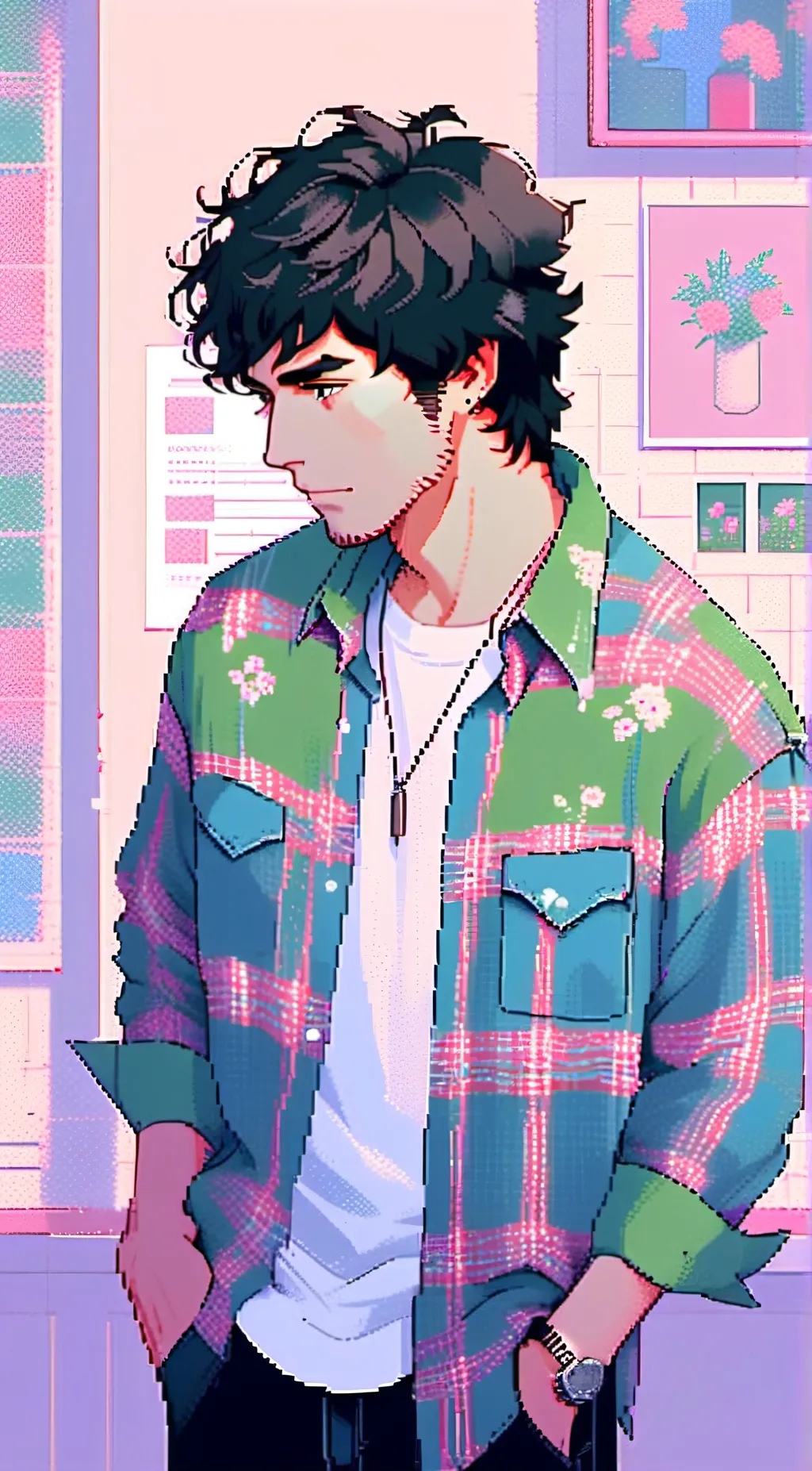 ai character: Huw background