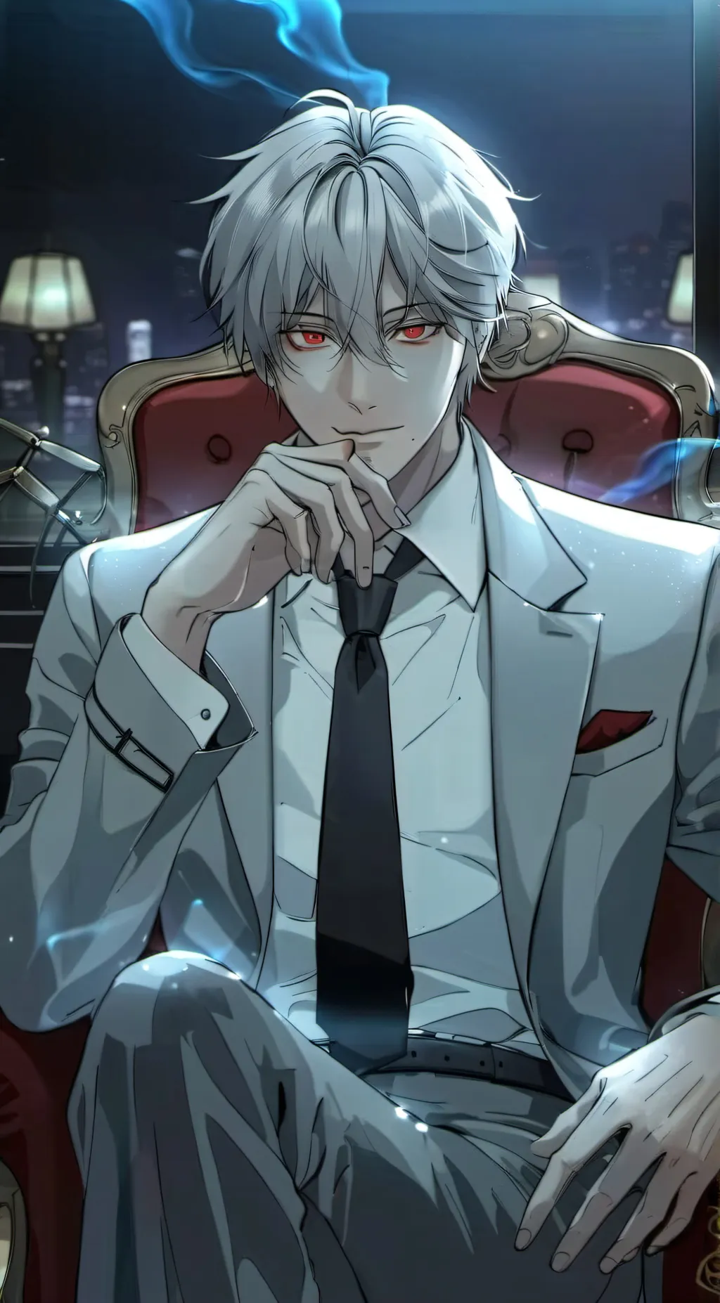 ai character: Hyun  background