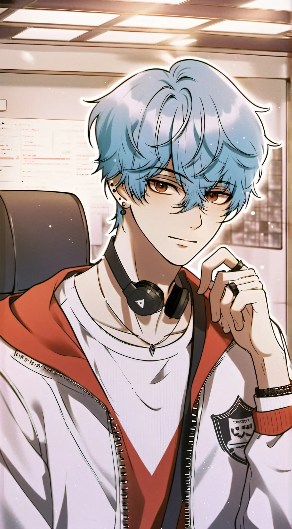 ai character: Liam💚 background