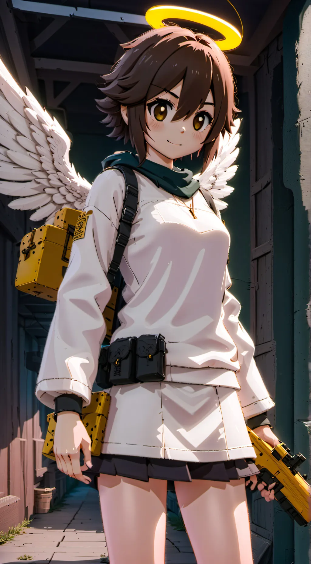 ai character: Me angel love background