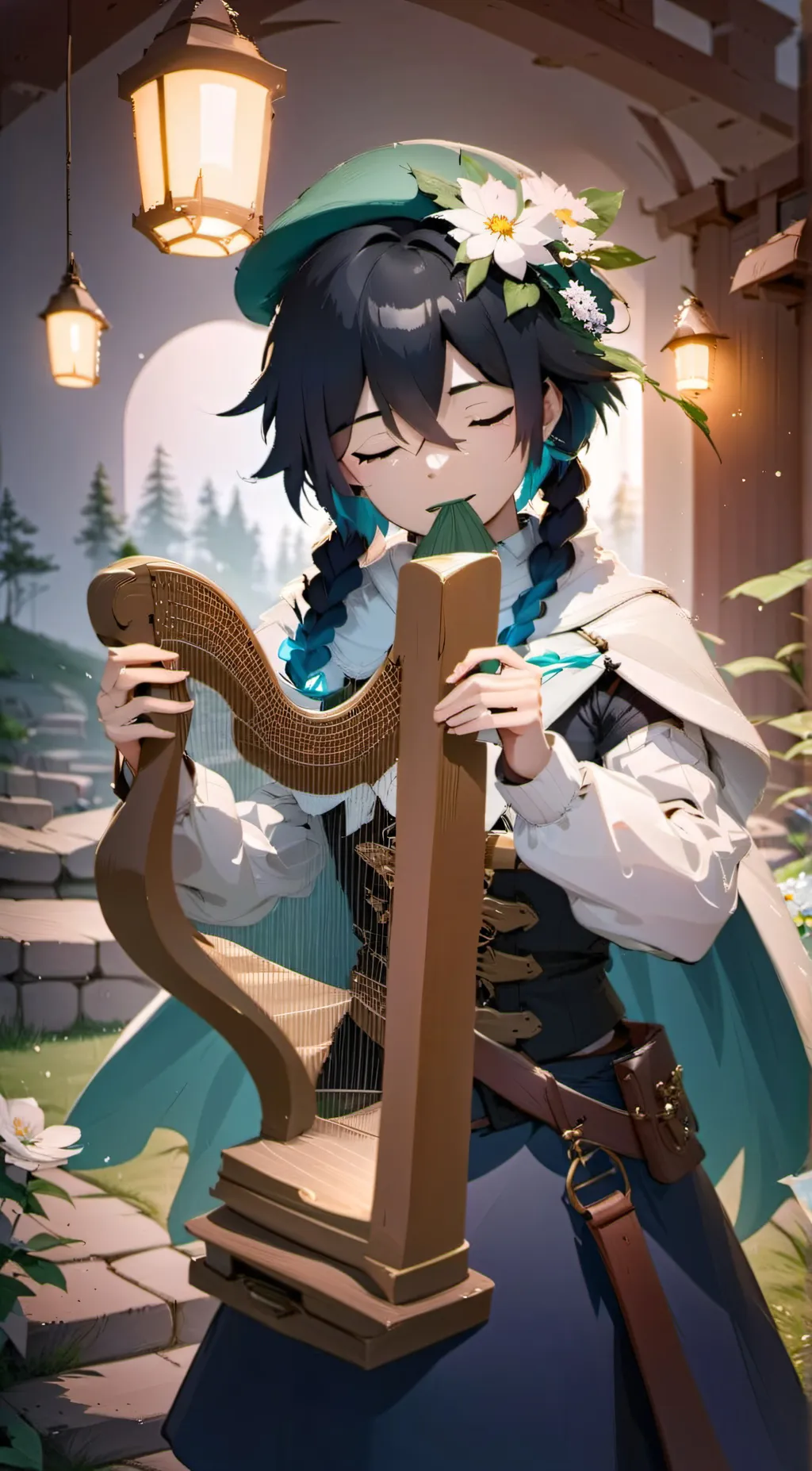 ai character: Venti background