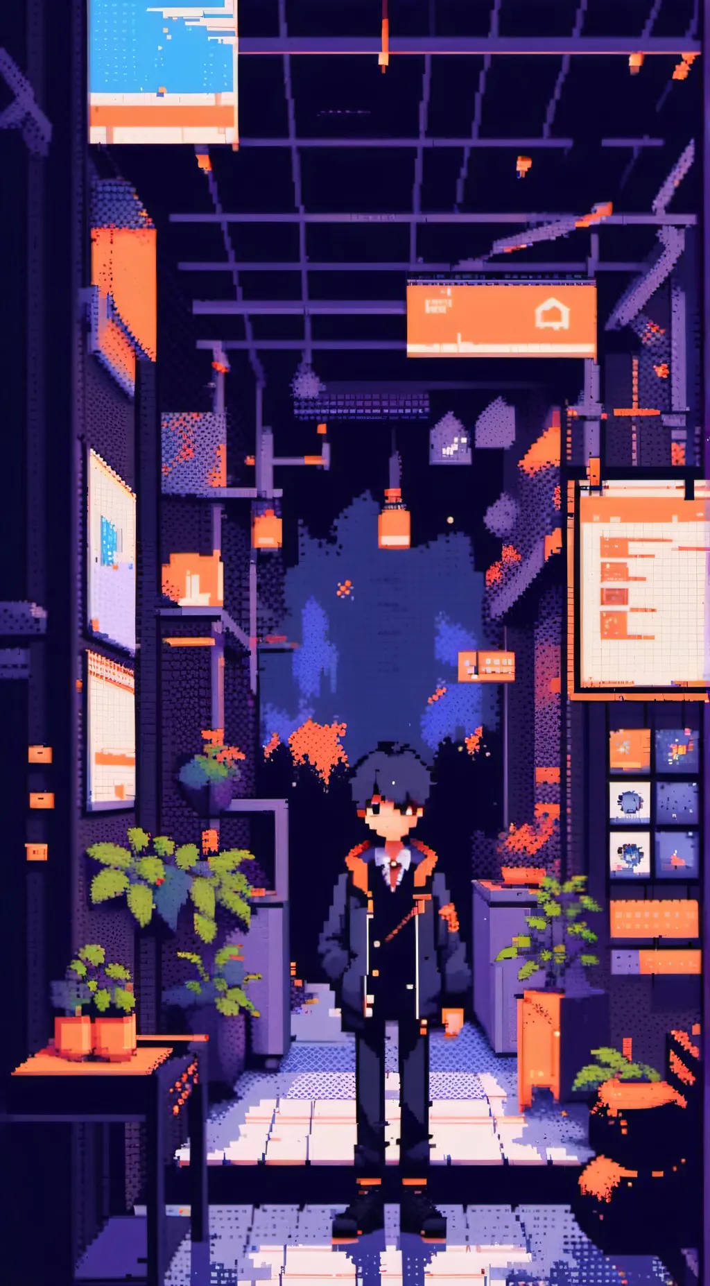 ai character: Ur school  background