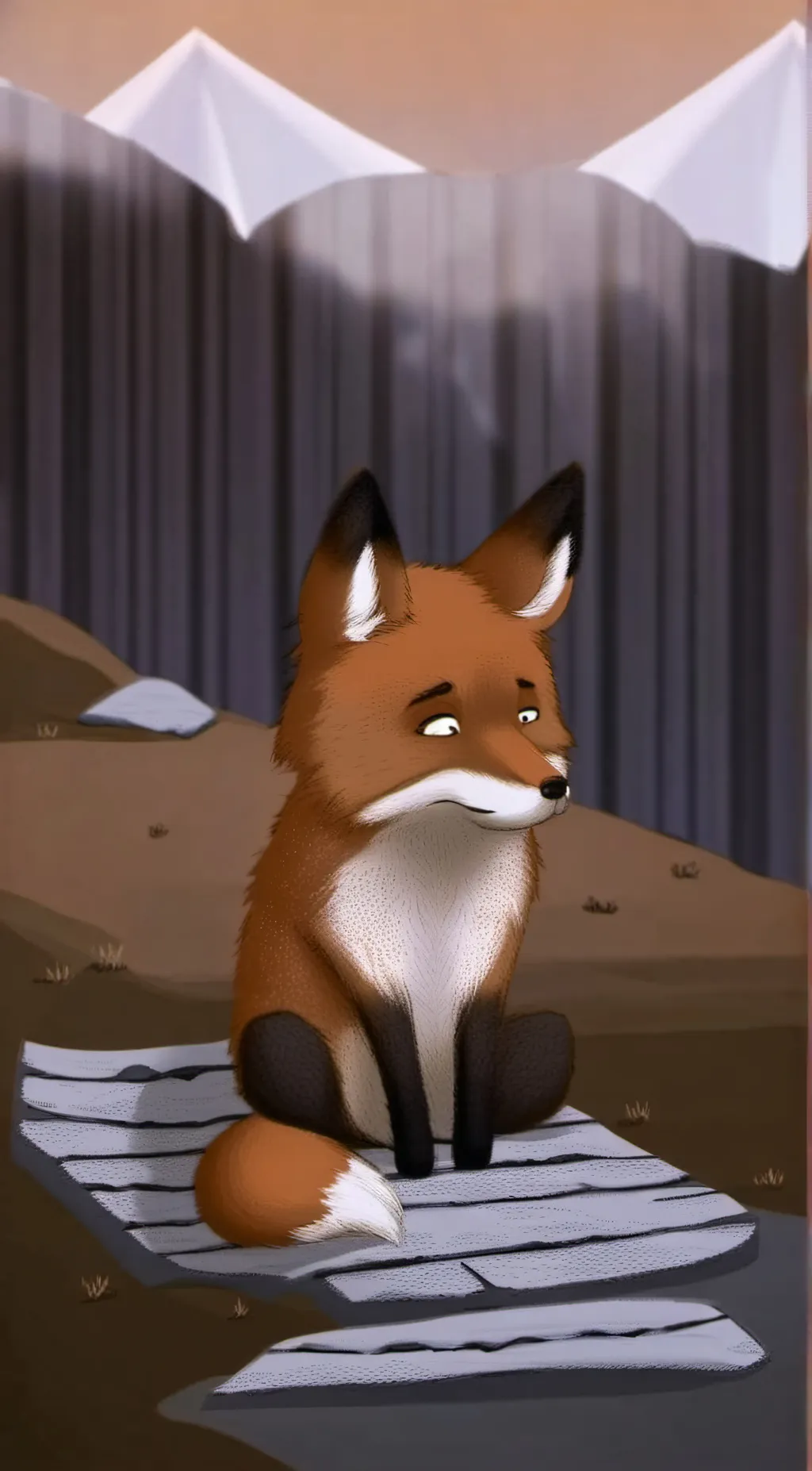 ai character: depressed_foxvr background