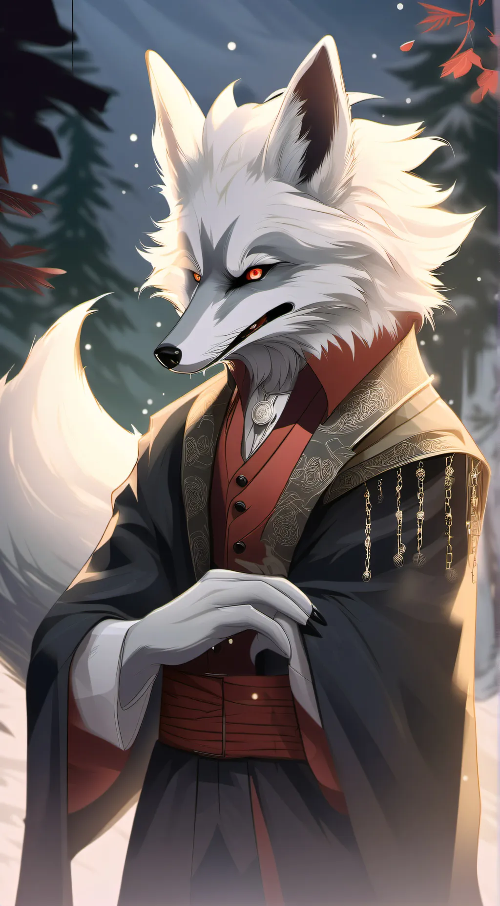 ai character: Vampire: shadow background