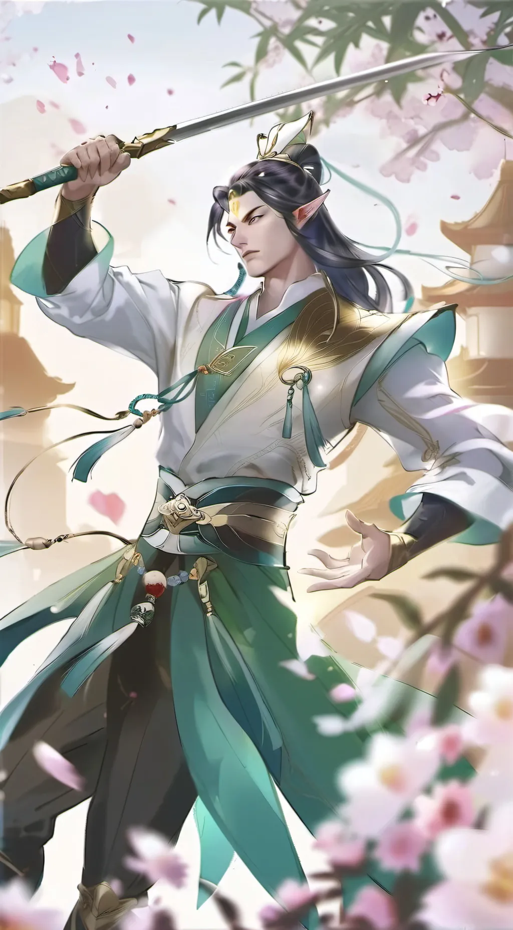 ai character: ZILONG MLBB background