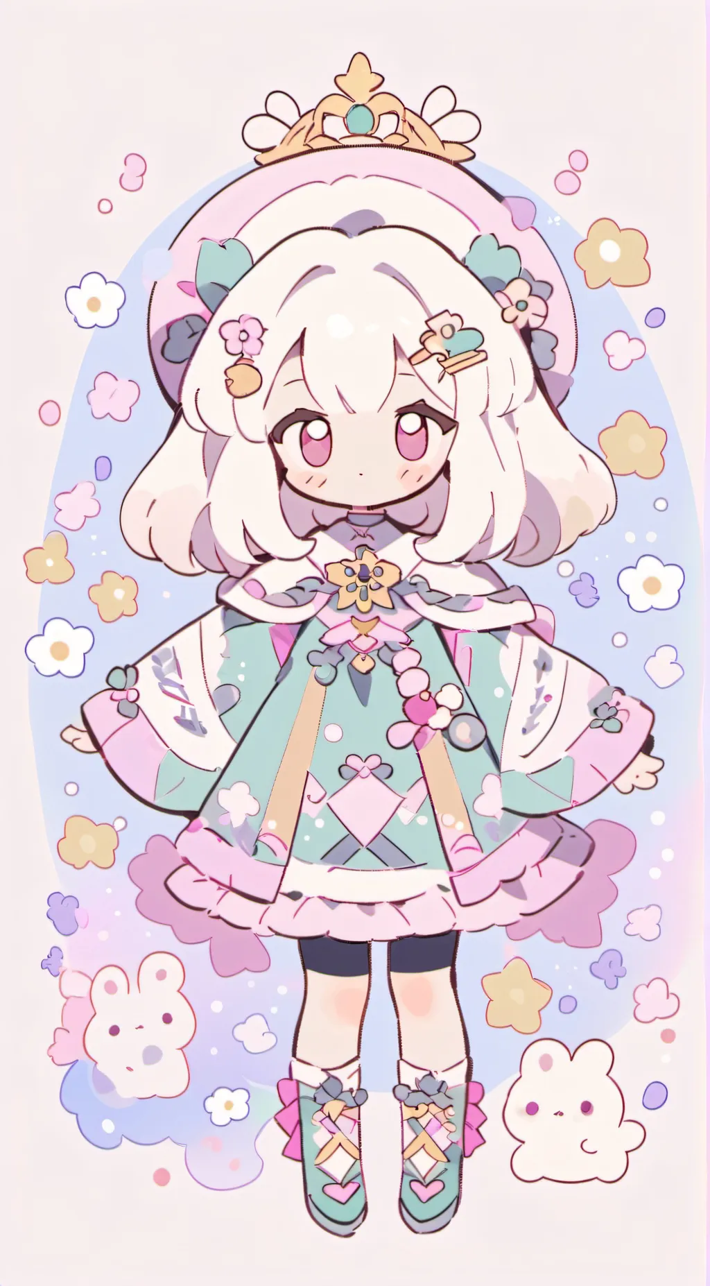 ai character: strawberry  background