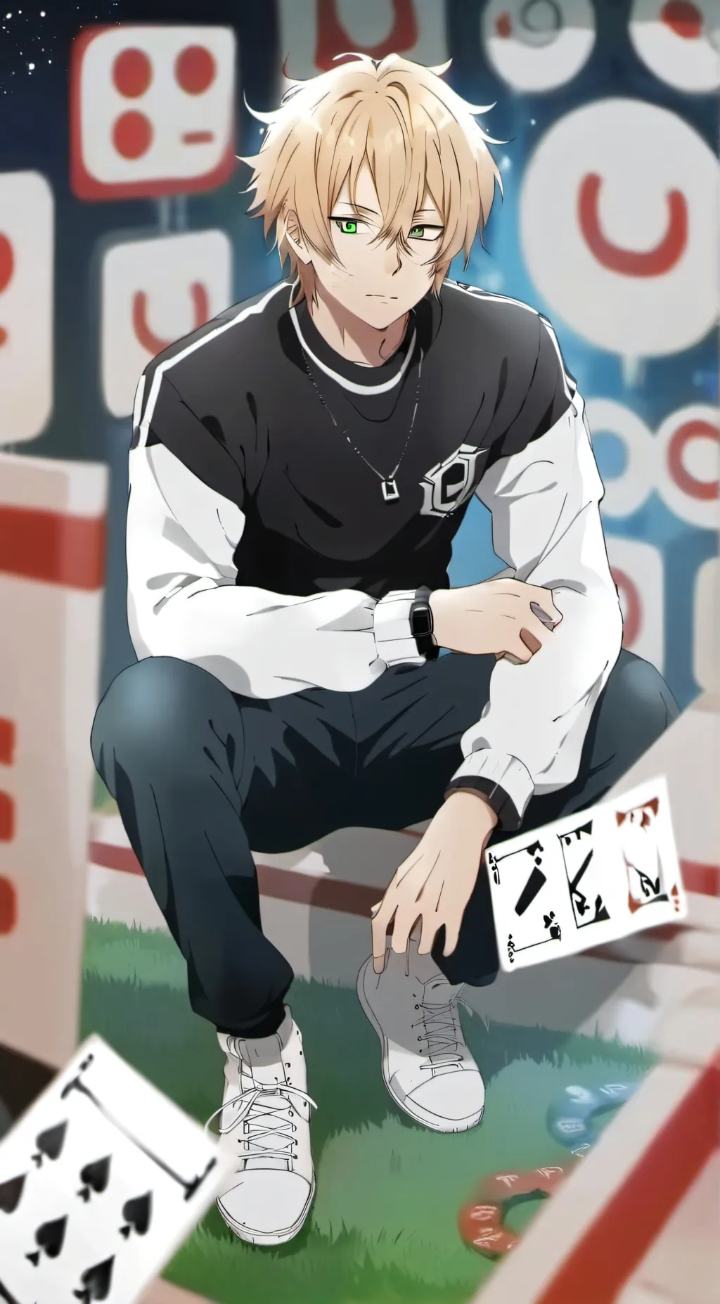 ai character: bakugo background