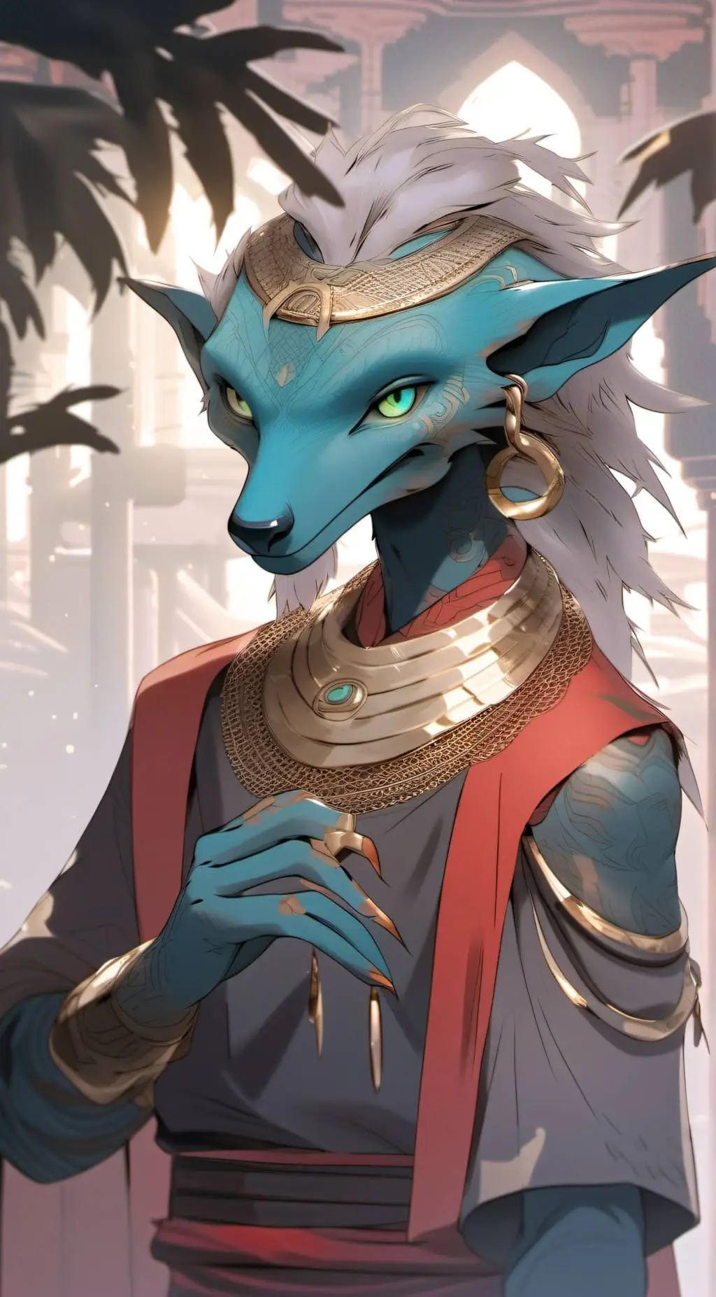 ai character: Orgein background