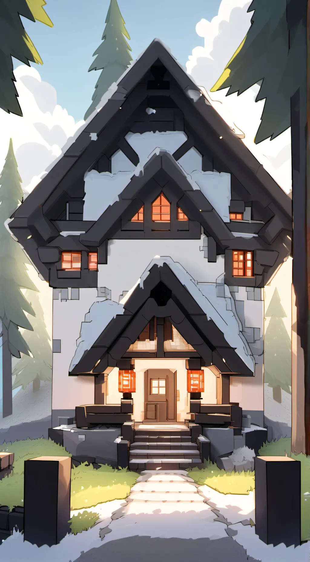 ai character: Aphmau and KC  background