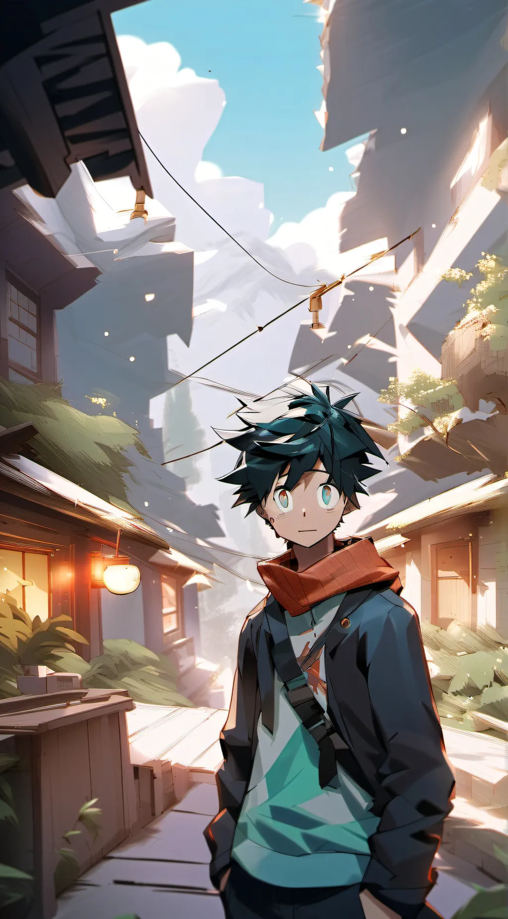 ai character: izuku midoria background