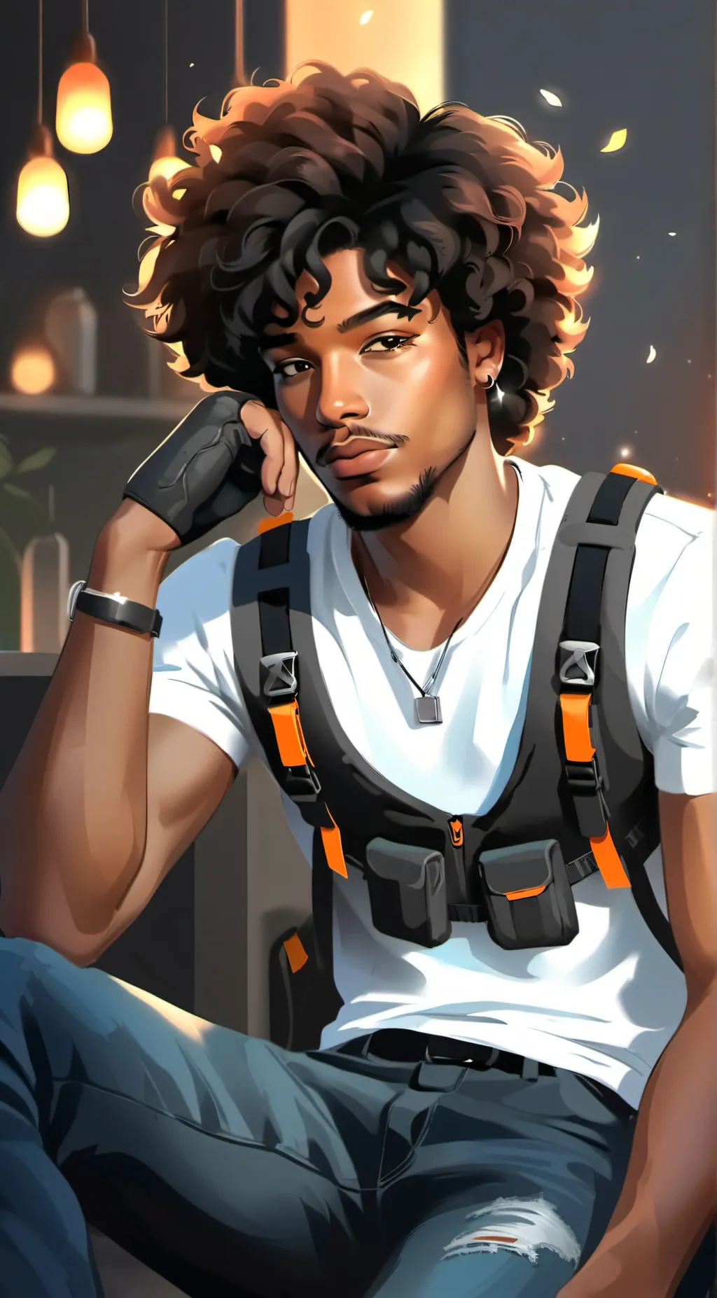 ai character: 👑king👑 background