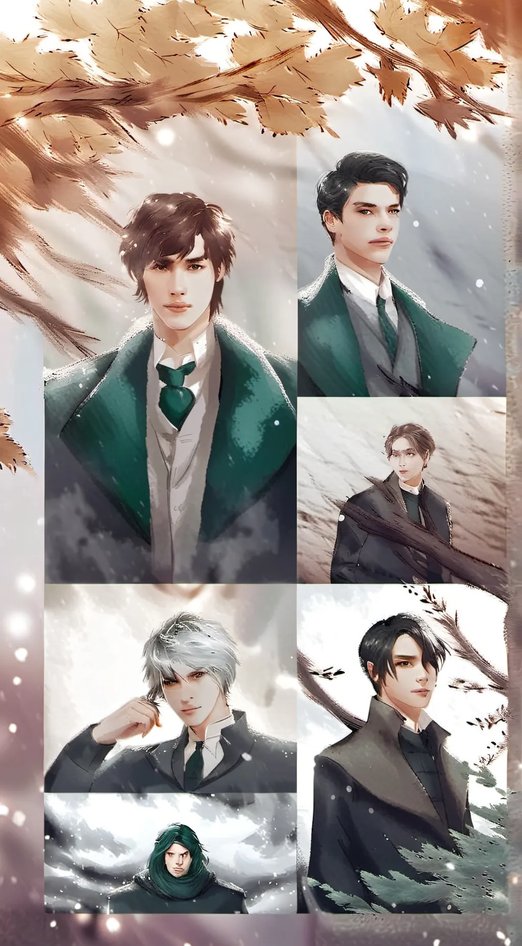 ai character: Slytherin dorm background