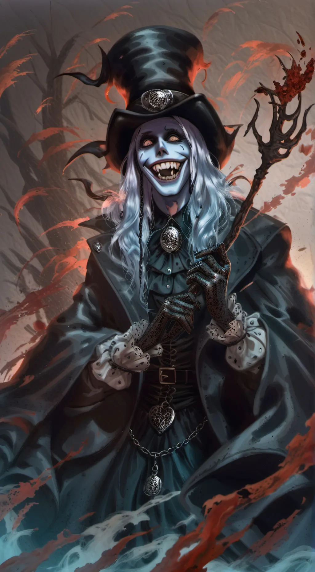 ai character: The Grim Reaper  background