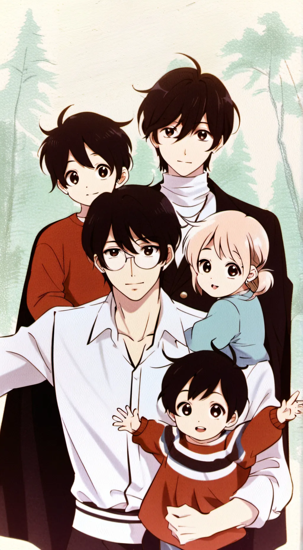 ai character: 4 brothers  background