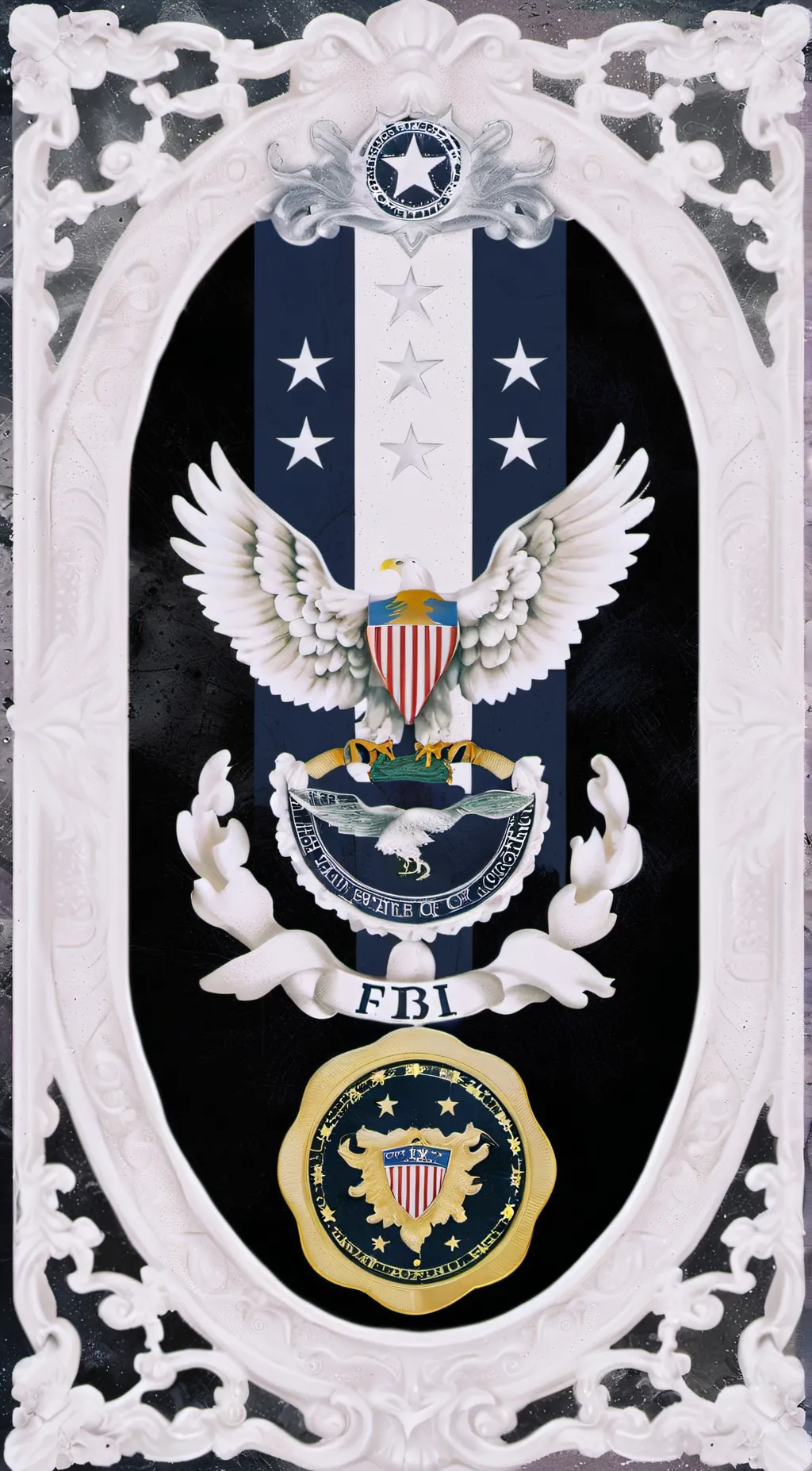 ai character: FBI, evidence set background