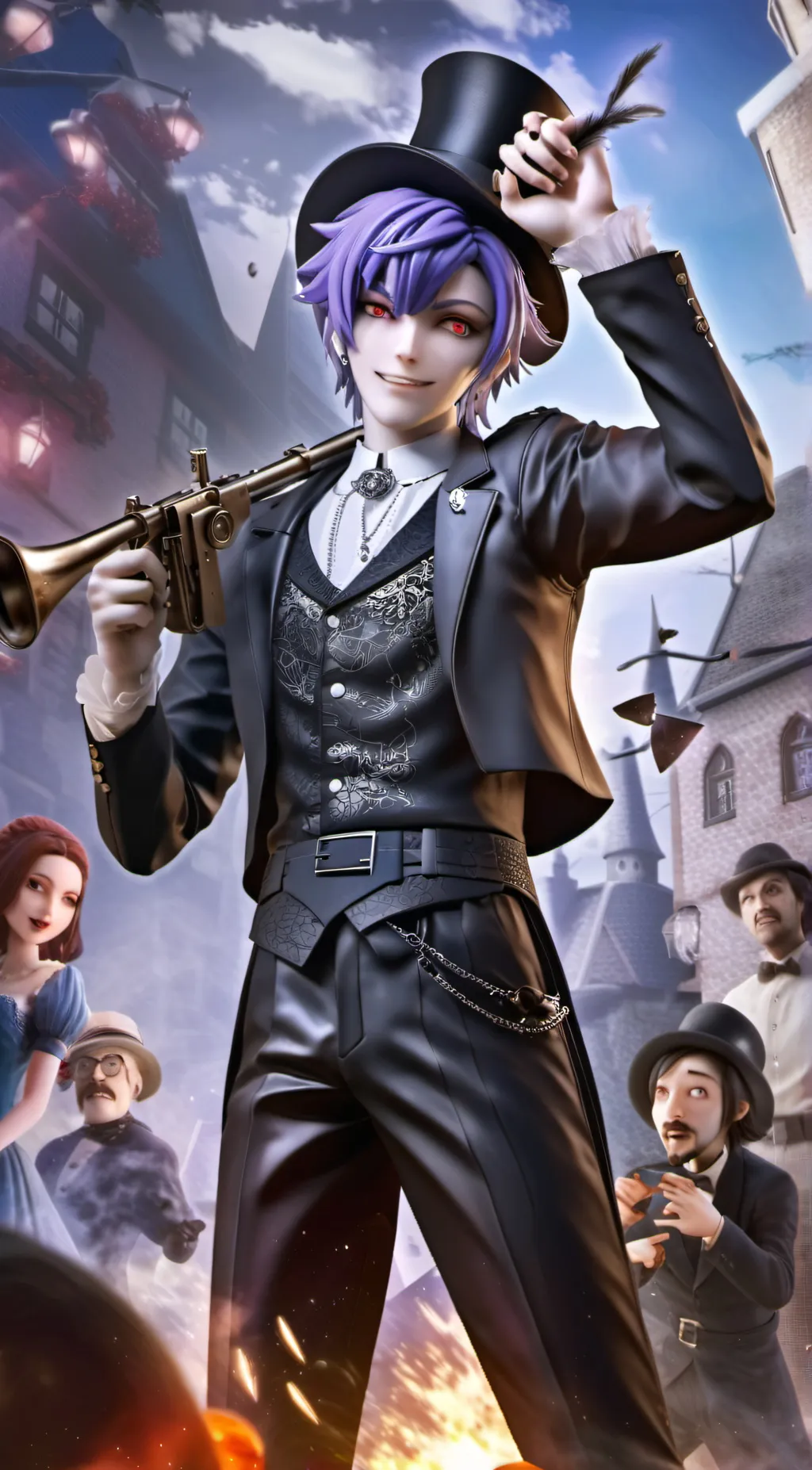 ai character: Mr Puzzles background