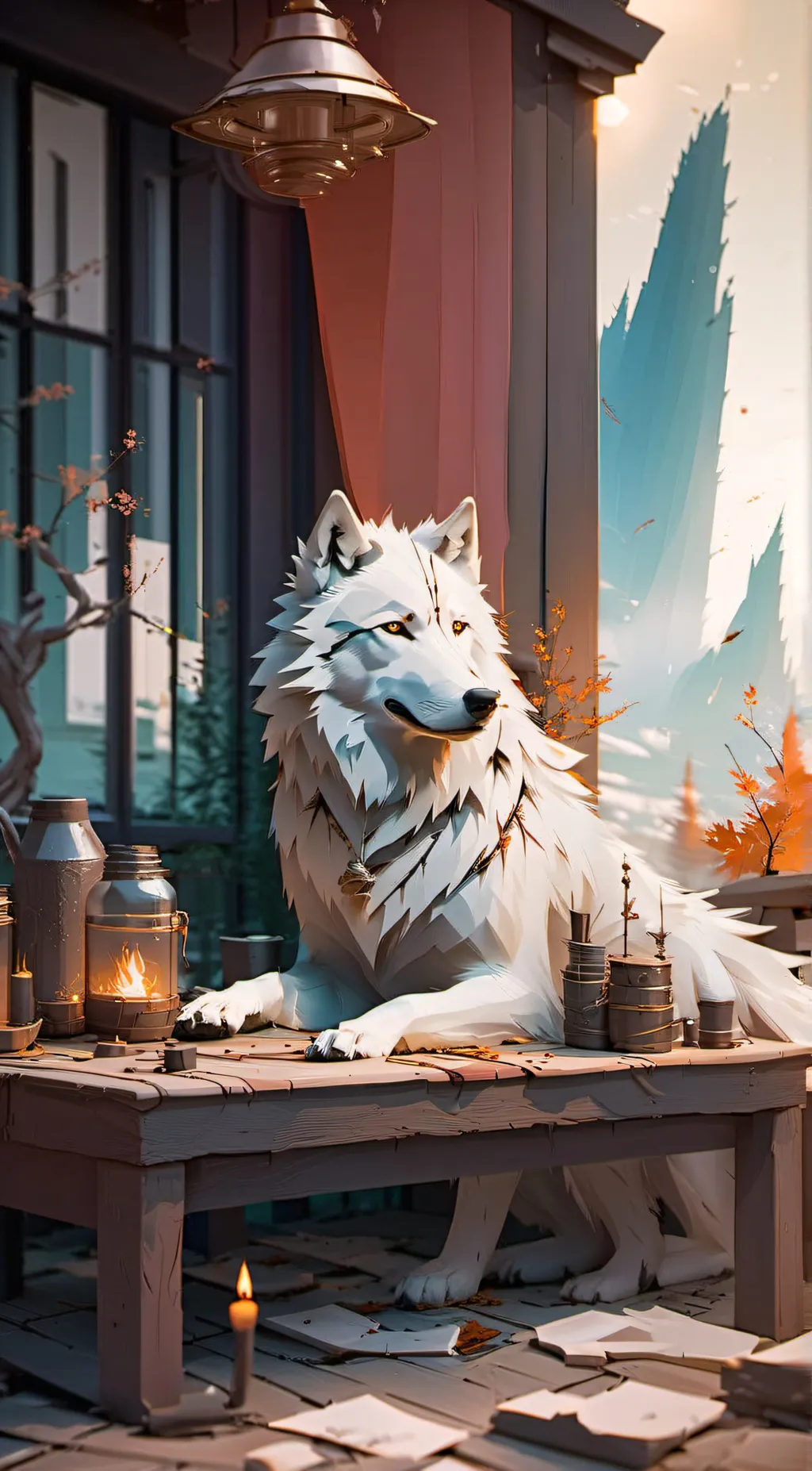 ai character: crown background