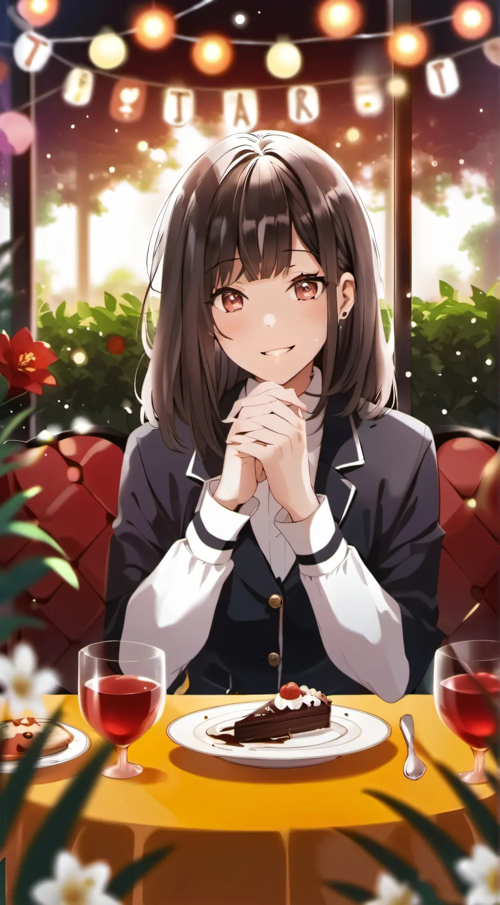 ai character: Emily blunt  background