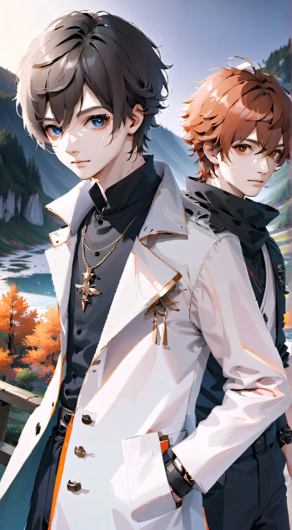 ai character: Paddy and Daniel.. background