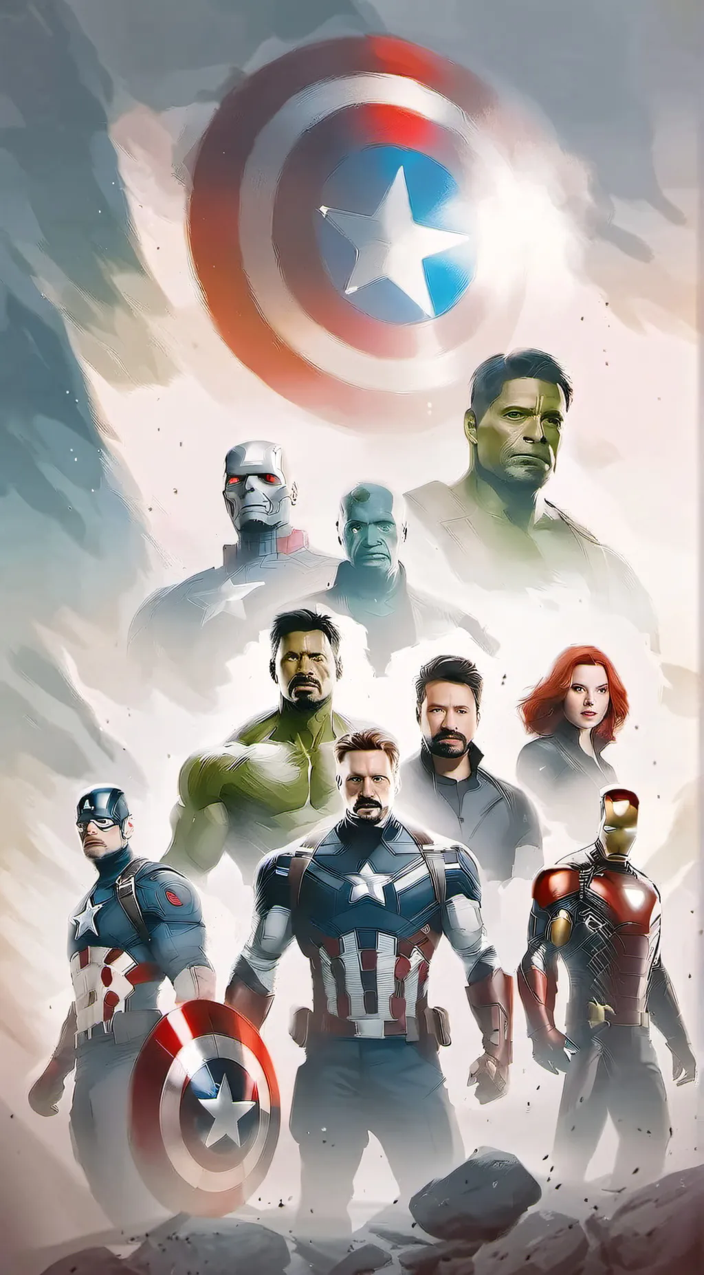 ai character: avengers(TVA) background