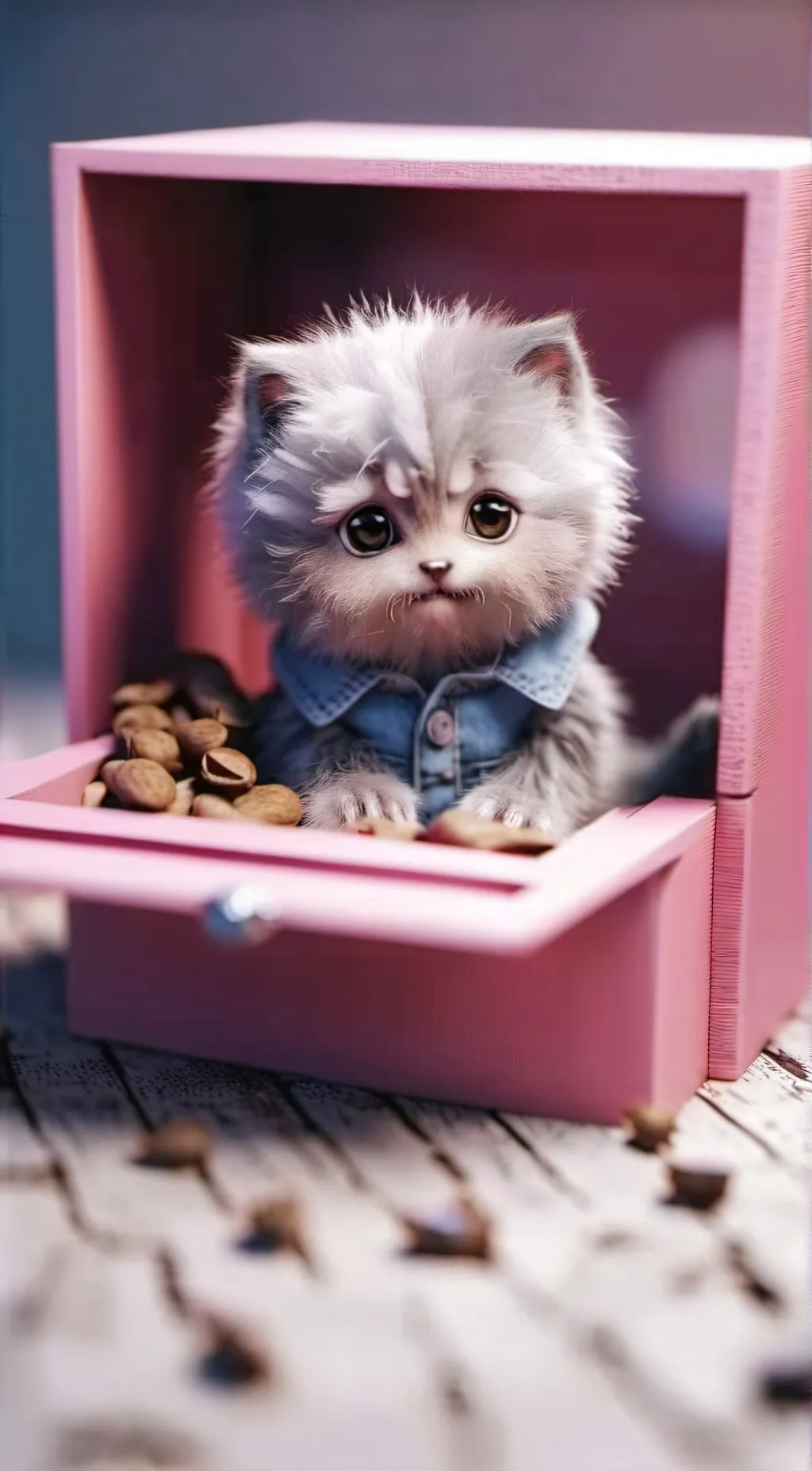 ai character: Kitten  background