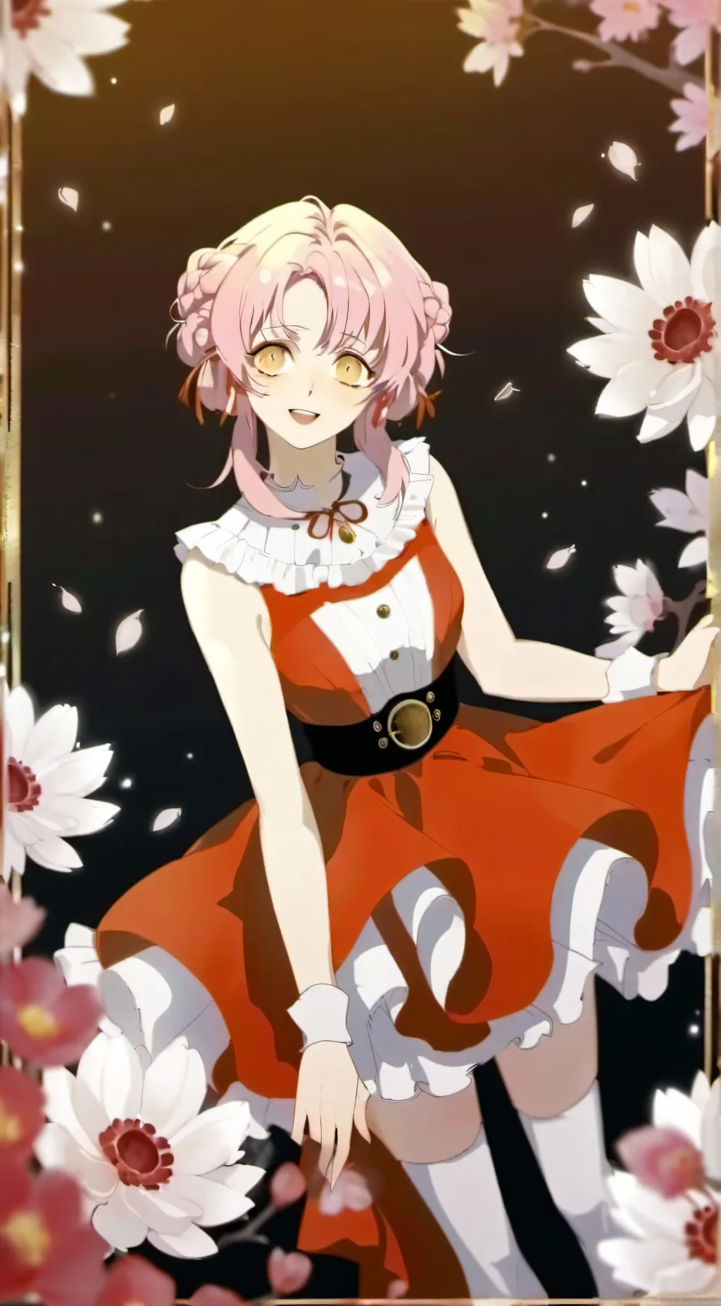 ai character: hashira Christmas  background