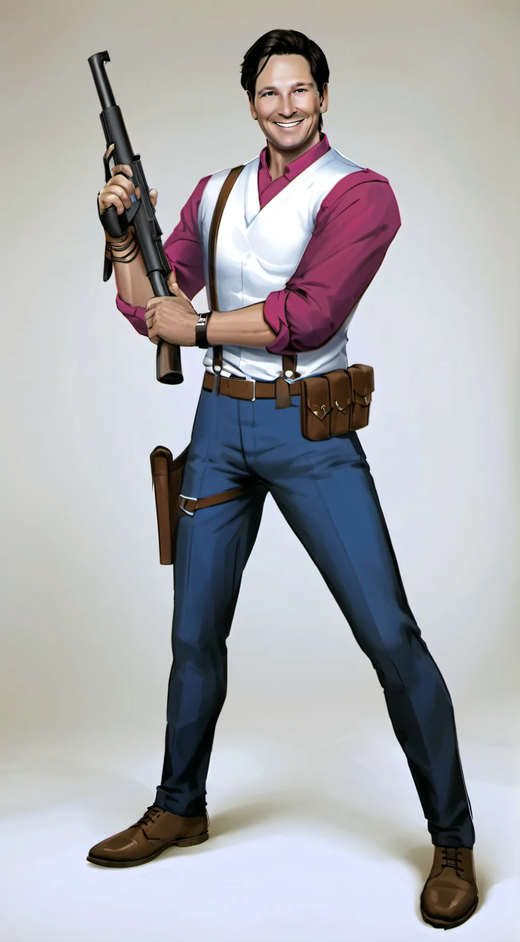 ai character: Purple guy background