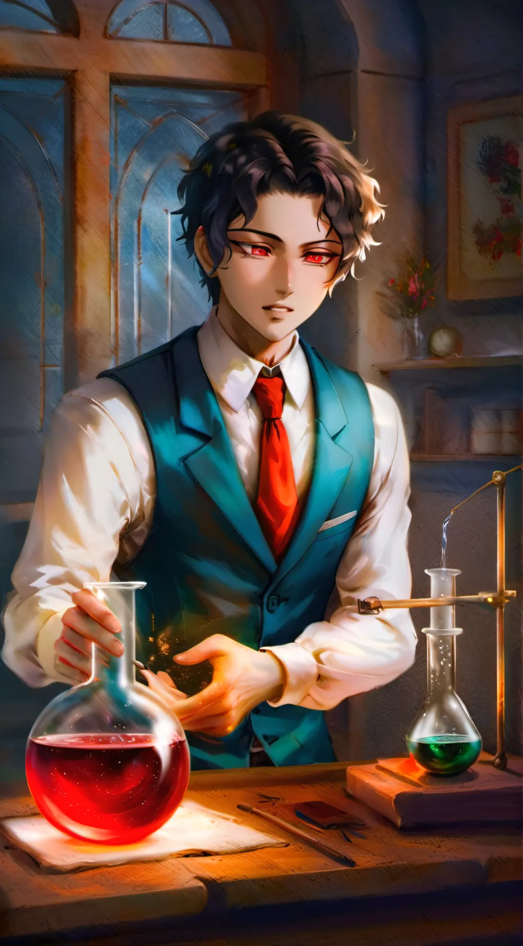 ai character: UpperMoons background