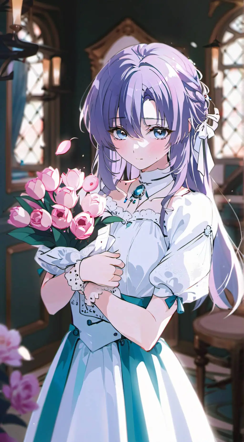 ai character: hayase Yuuka background